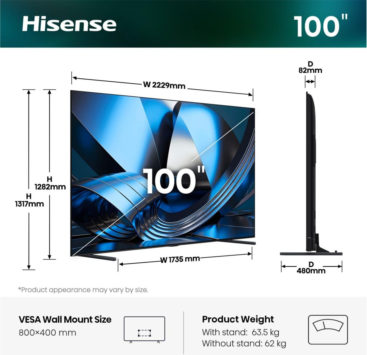 Hisense 100U7DSE – Ansicht 2