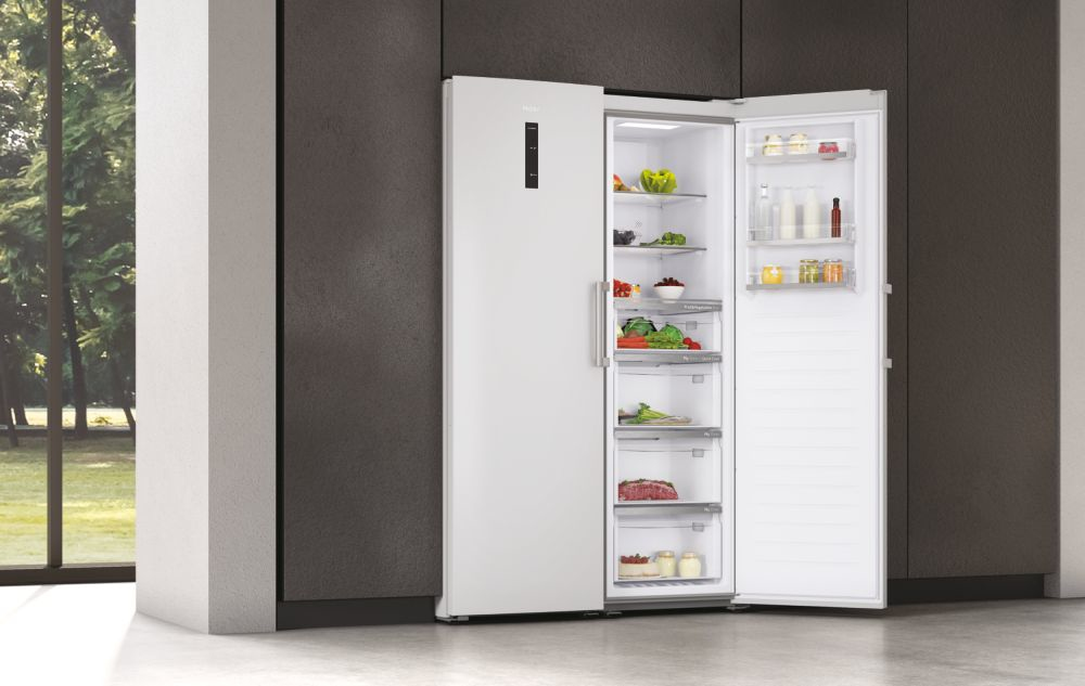 Haier 1D 60 Serie 7 H3R-330WNA Kühlschrank Freistehend 330 l A Weiß