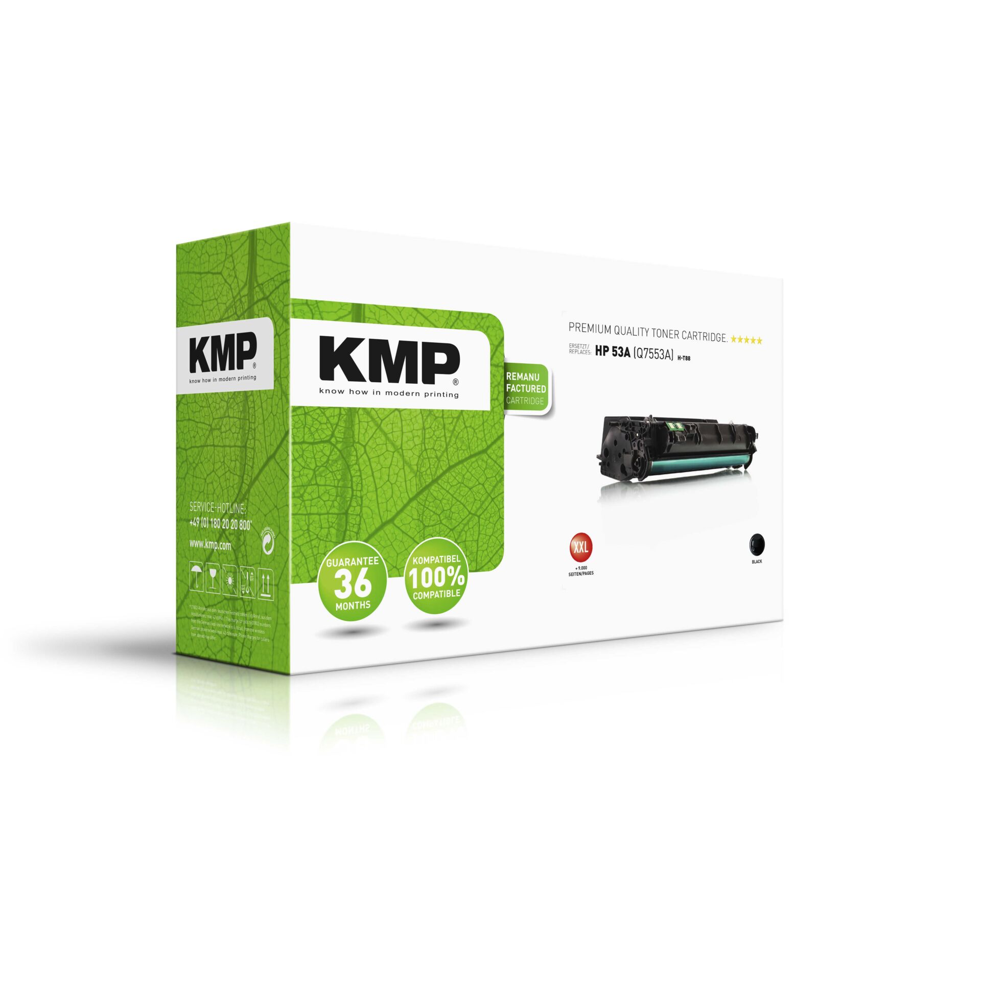 KMP H-T88 Toner schwarz XXL kompatibel mit HP Q 7553 X 770259_01