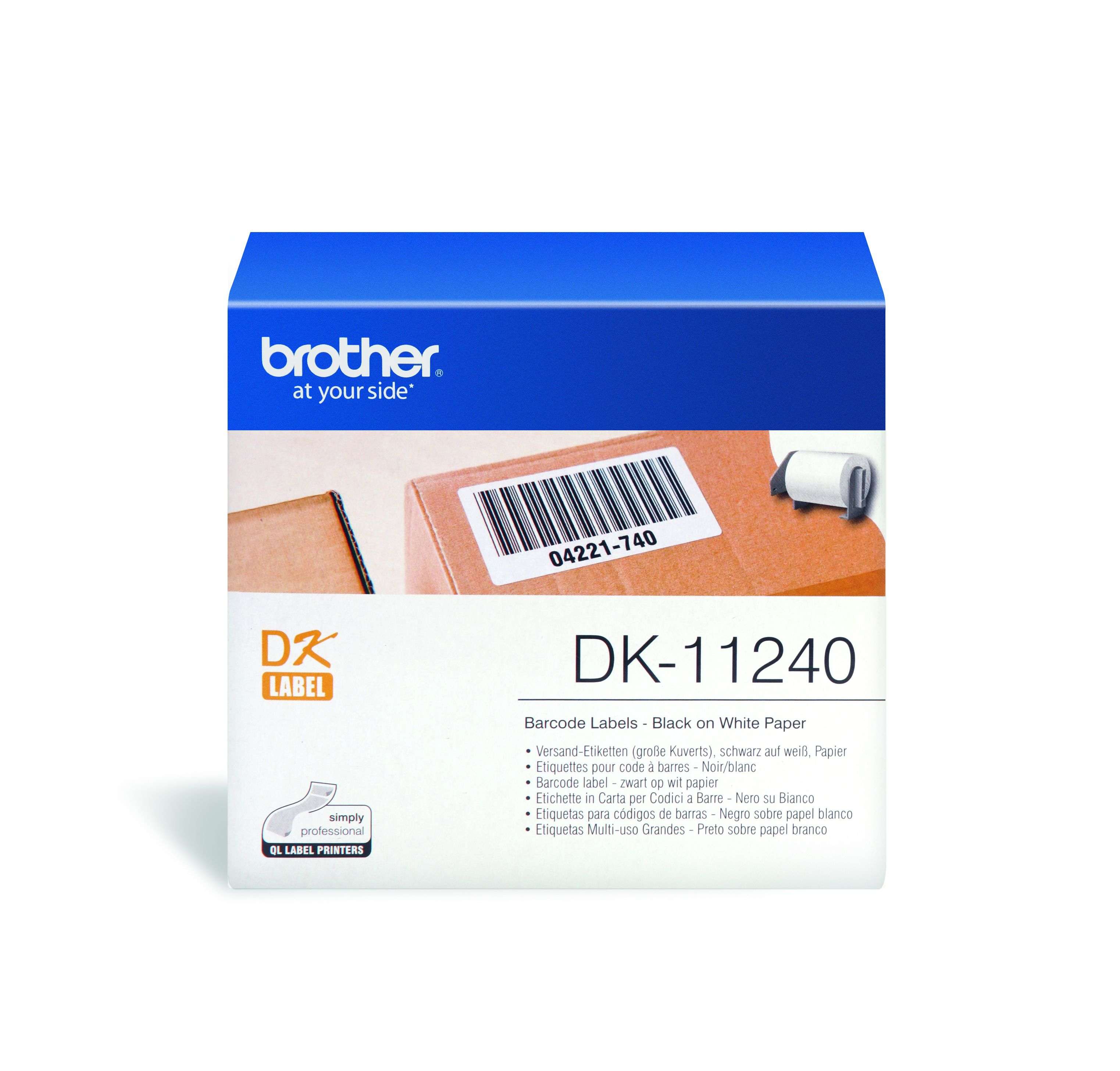 Brother DK-11240 Weiß DK Druckeretikett