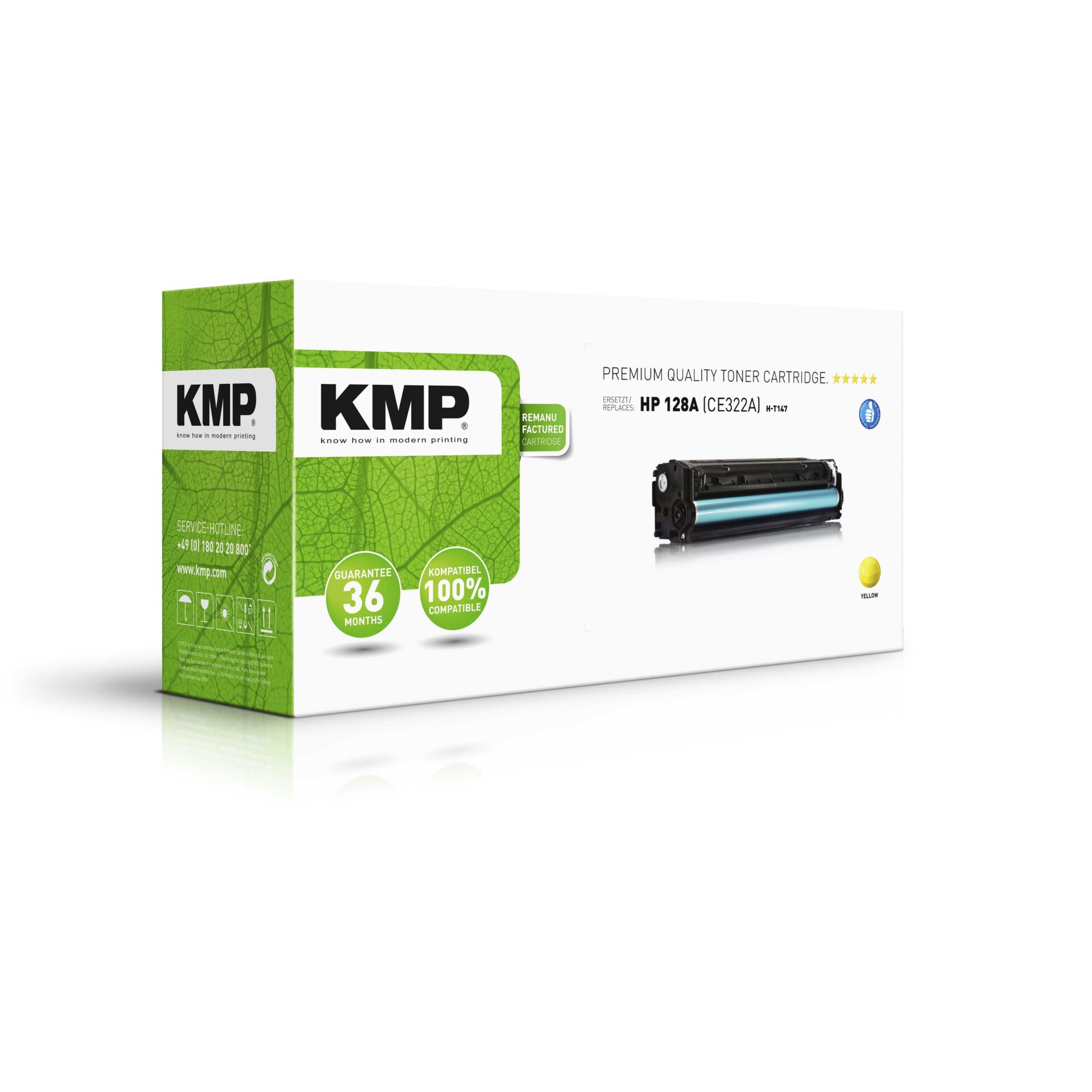 KMP H-T147 Toner yellow kompatibel mit HP CE 322 A 770322_01