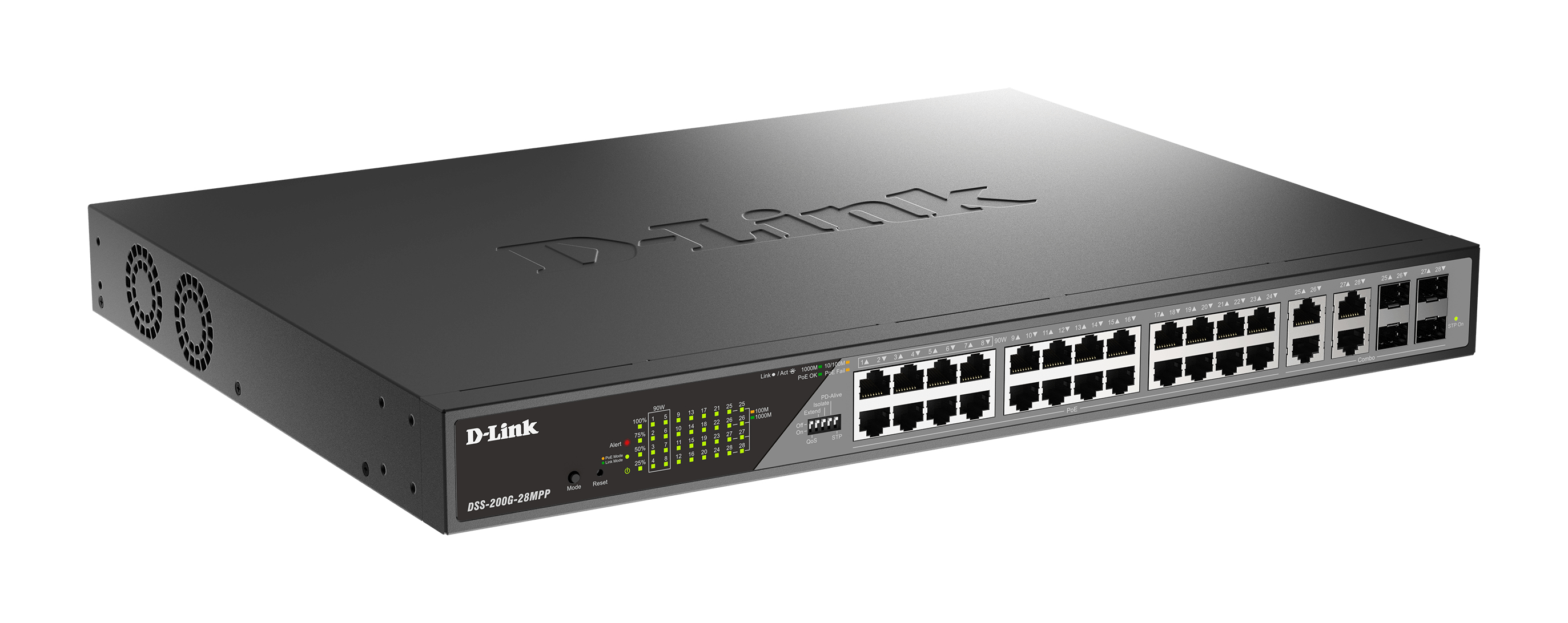 D-Link DSS-200G-28MP/E 28-Port Desktop Gigabit PoE Switch 4a845a47fc31d88d1c360f3083dde81b6267f2ca