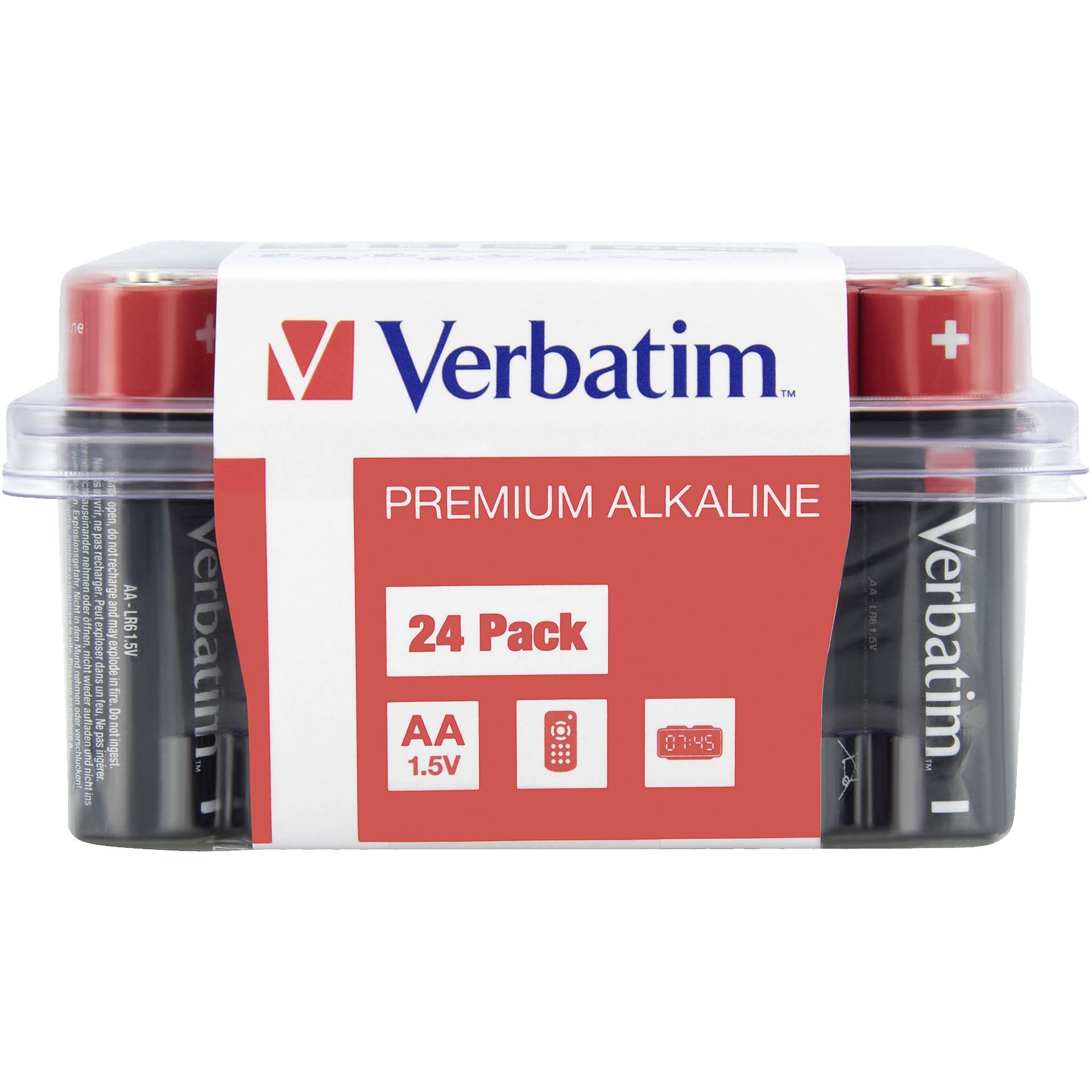 1x24 Verbatim Alkaline Batterie Mignon AA LR6              49505