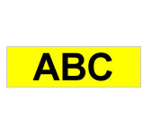 Schriftband TZe-S621 (lam.) Schwarz auf Gelb BxL 9mm x 8m – Ansicht 1