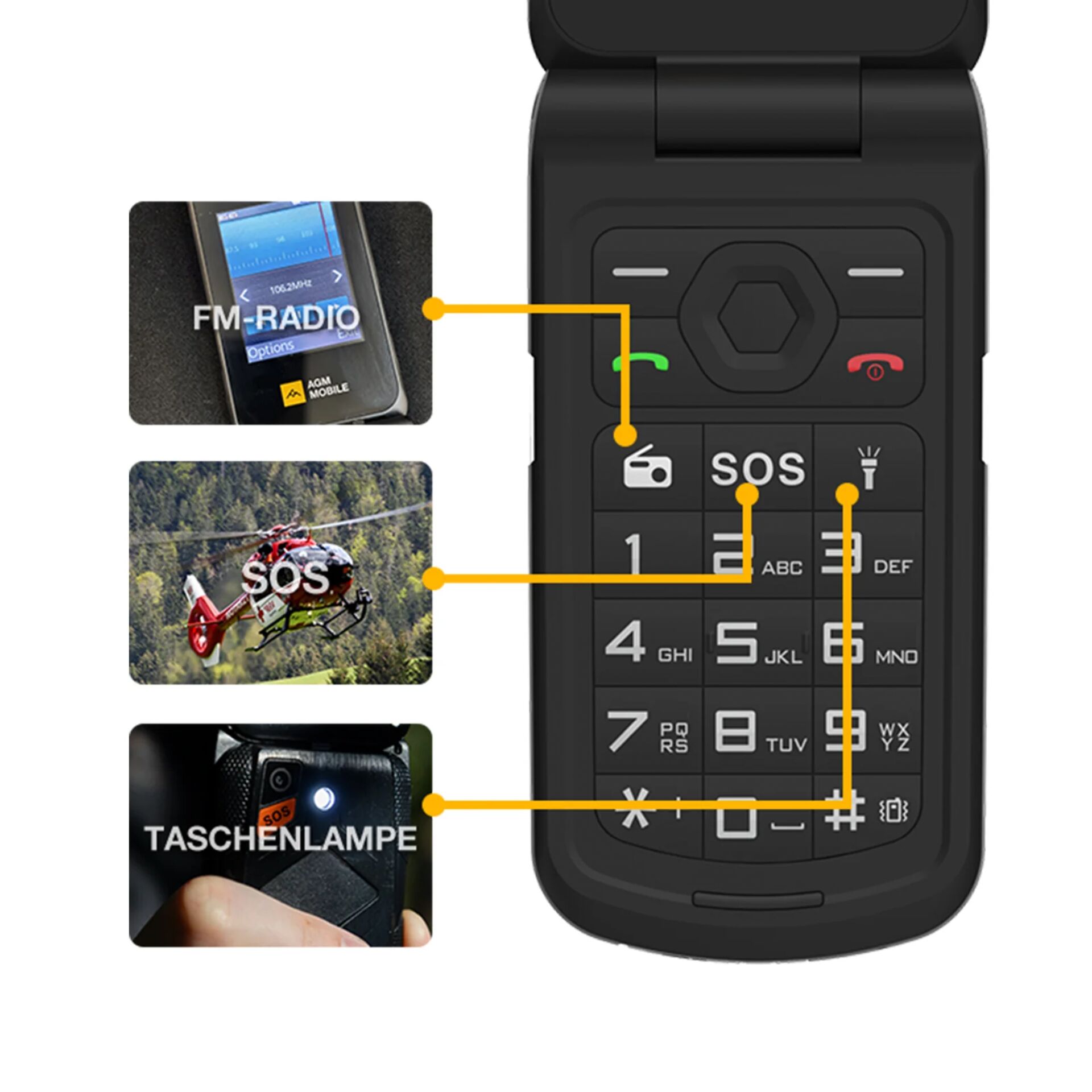 AGM M10 Klapper (4G) Rugged 136042_02
