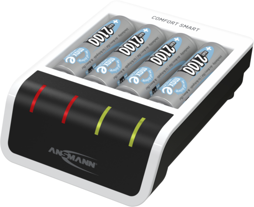 Ansmann Comfort Smart Ladegerät inkl. 4 AA Mignon Akkus 2100mAh