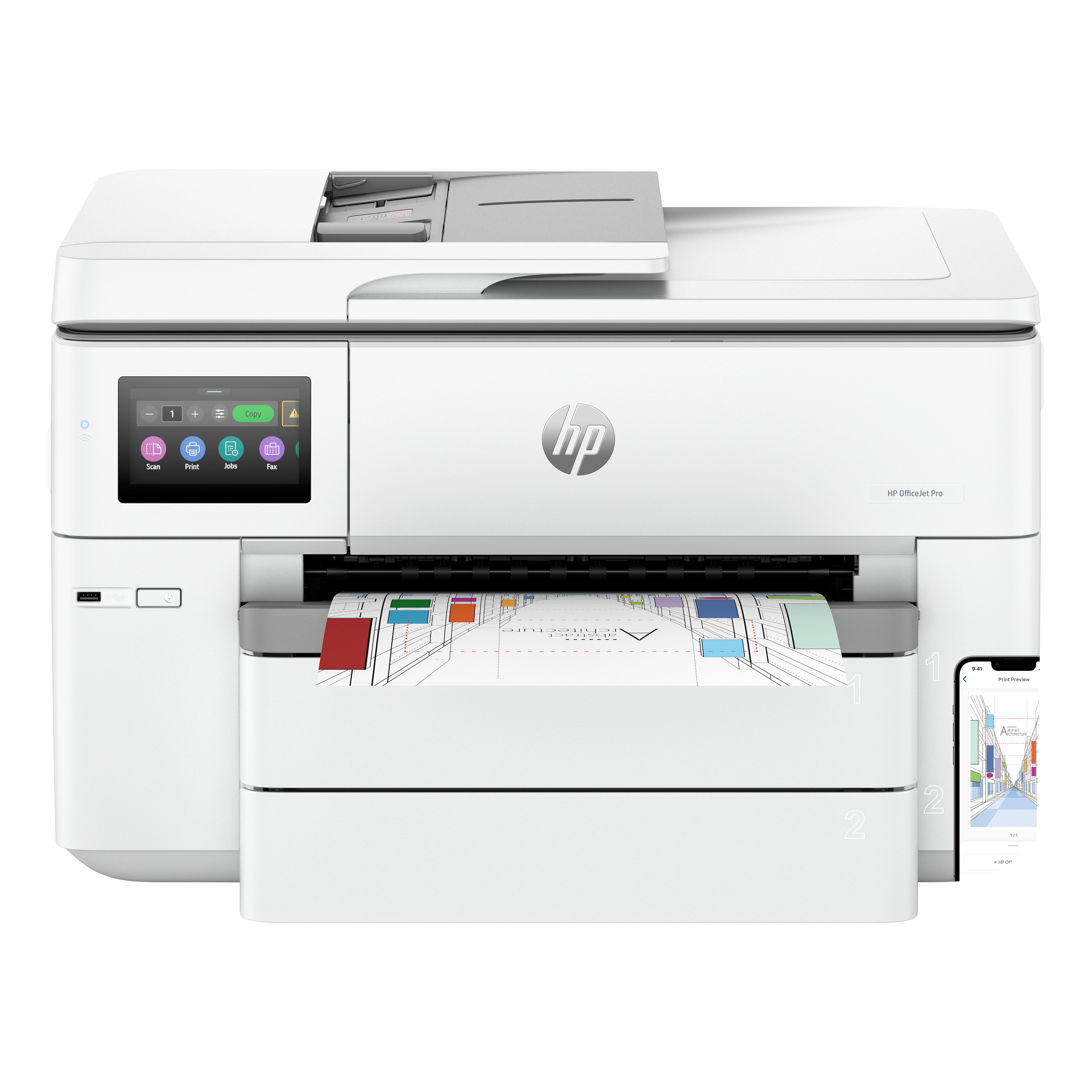 HP Officejet Pro 9730e All-in-One – Ansicht 1