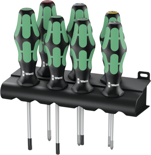 WERA 367/6 TORX BO Kraftform Schraubendrehersatz + Rack