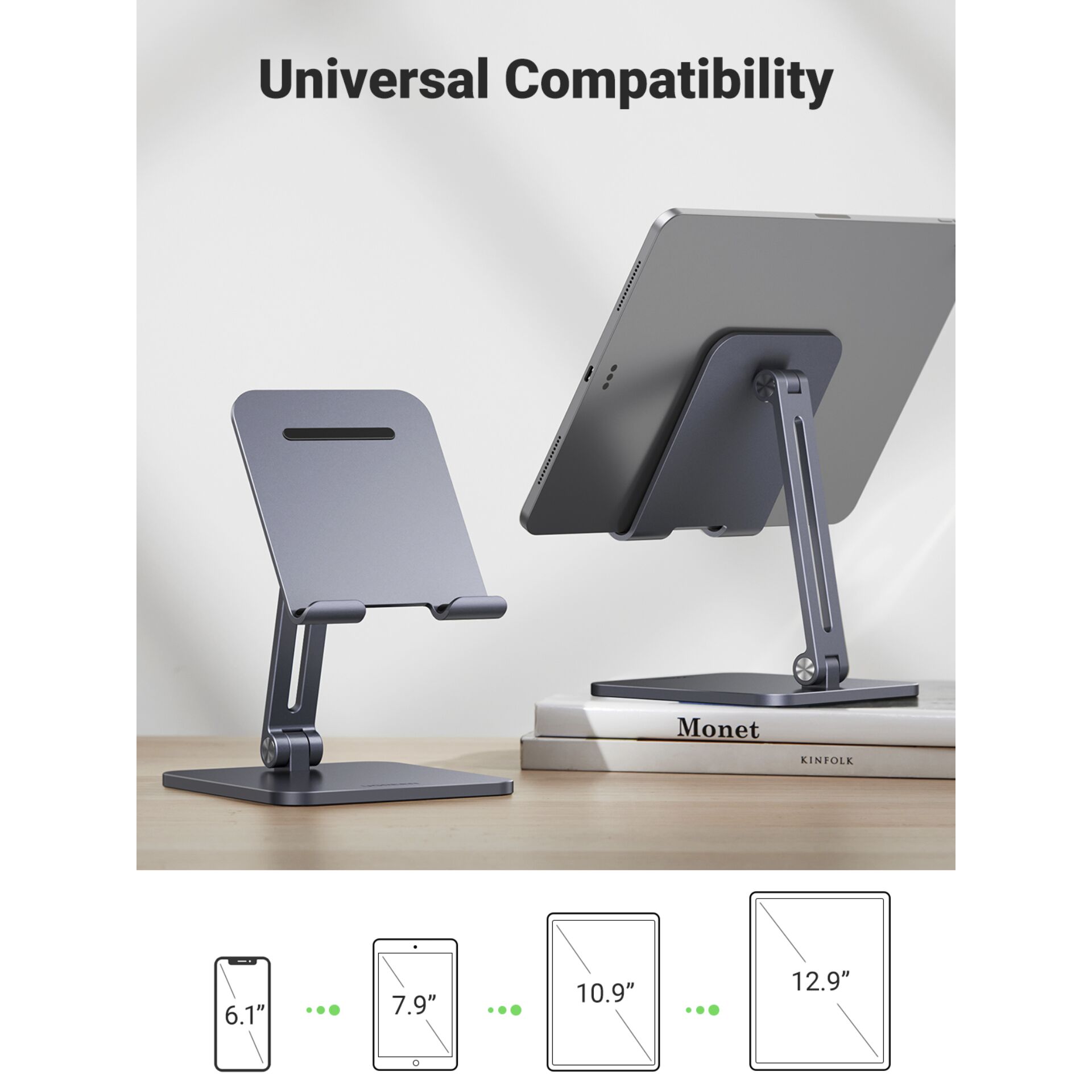 UGREEN Foldable Multi-Angle Pad Stand Gray