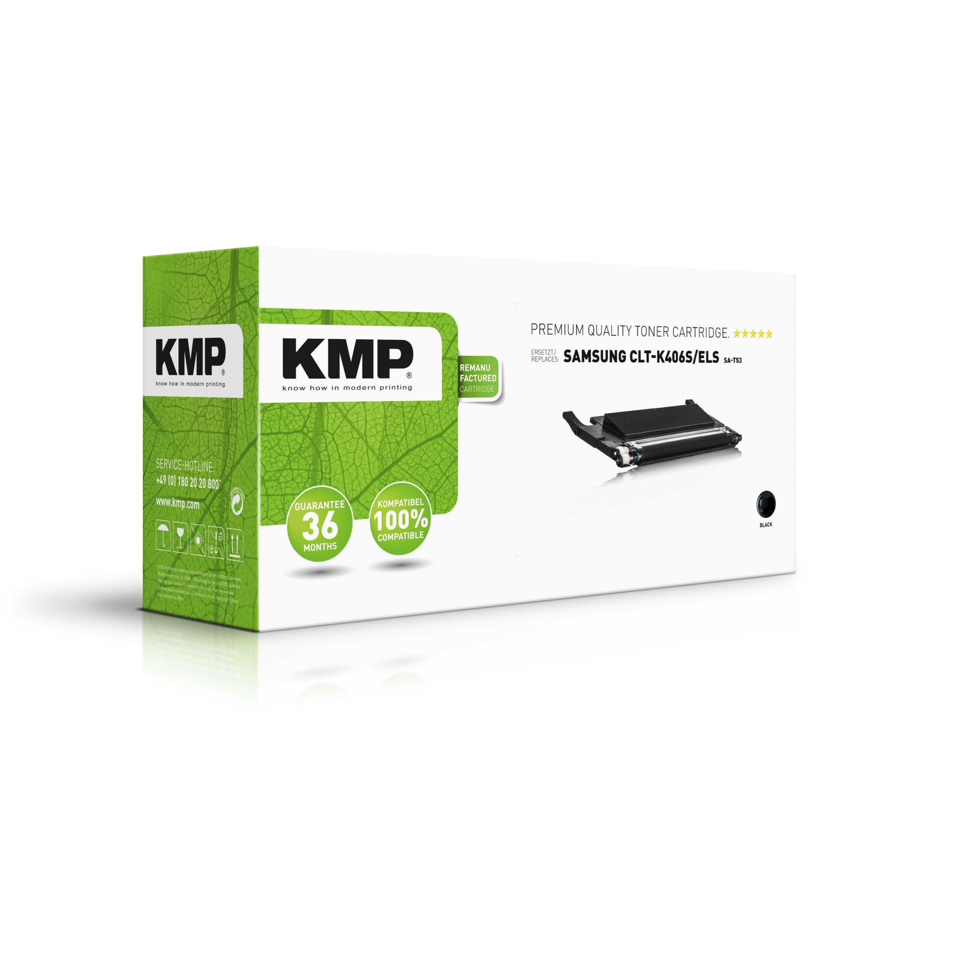 KMP SA-T53 Toner schwarz kompatibel mit Samsung CLT-K406S 808087_01
