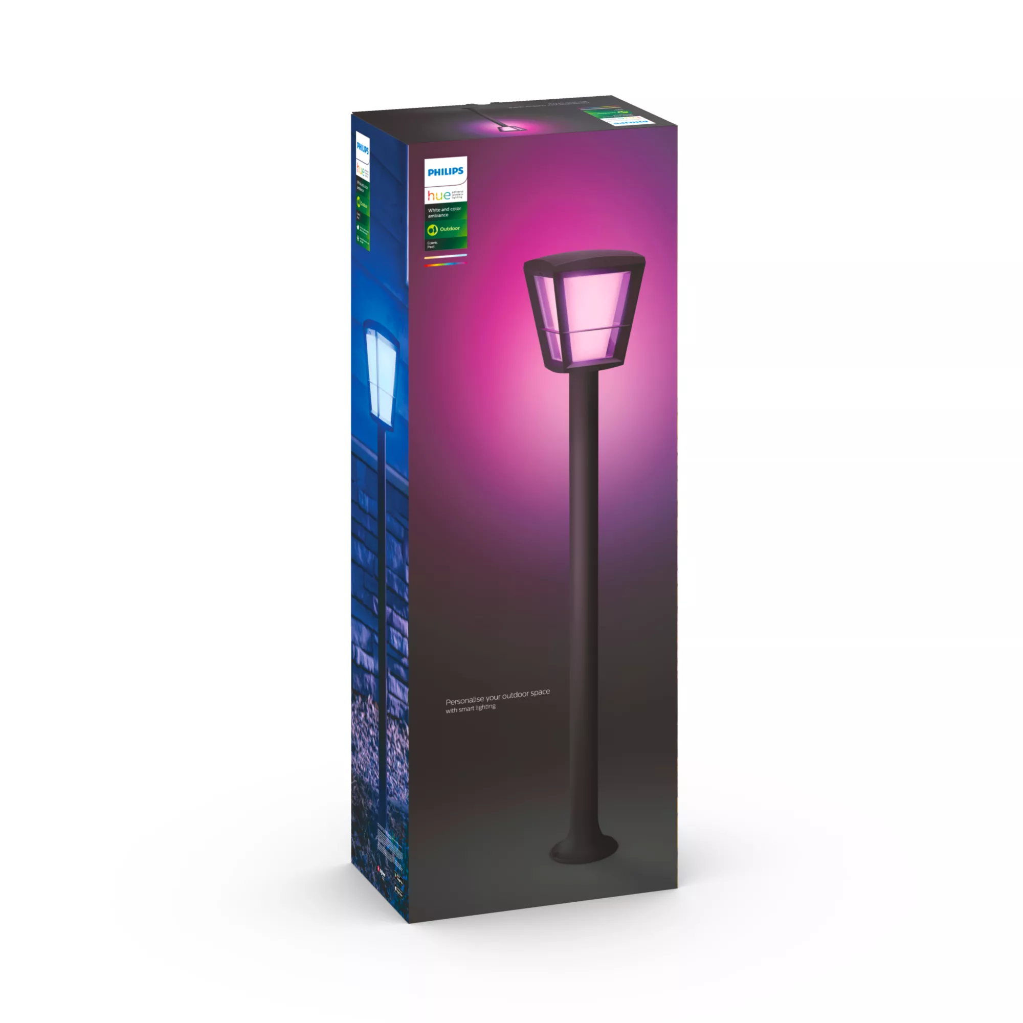 Philips HUE Econic LED Wegeleuchte, schwarz – Ansicht 3