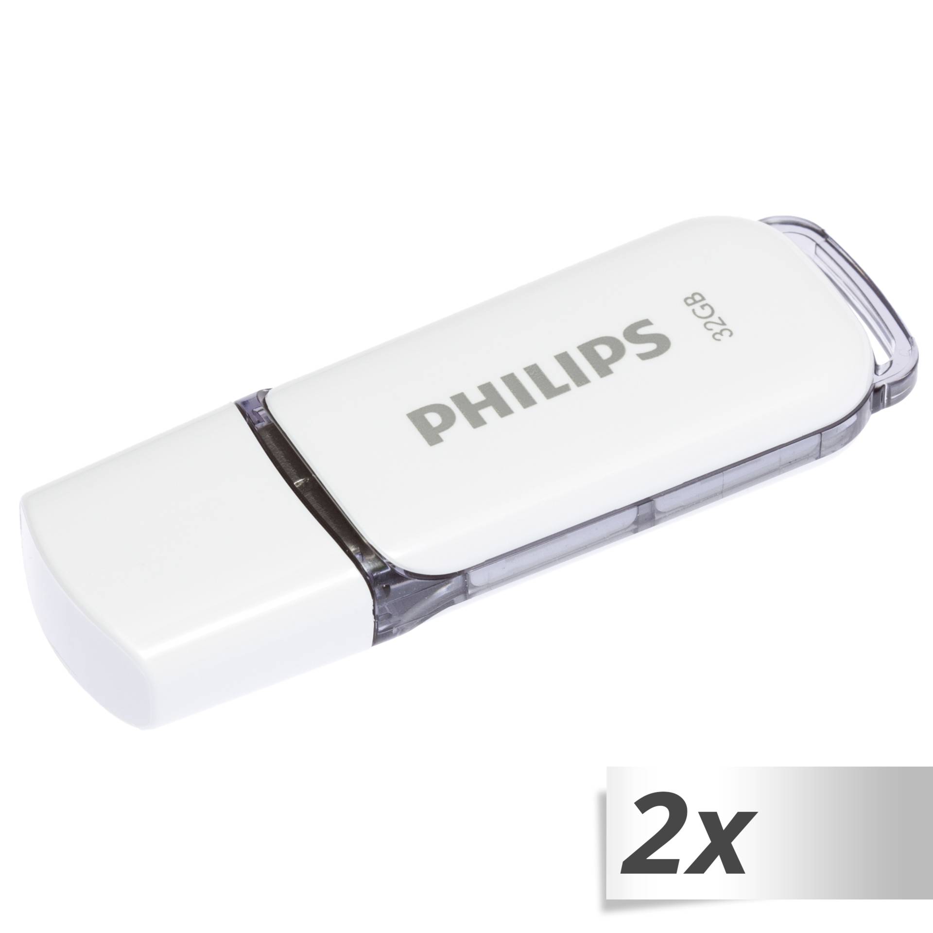Philips USB 2.0 2-Pack      32GB Snow Edition Shadow Grey 512850_00