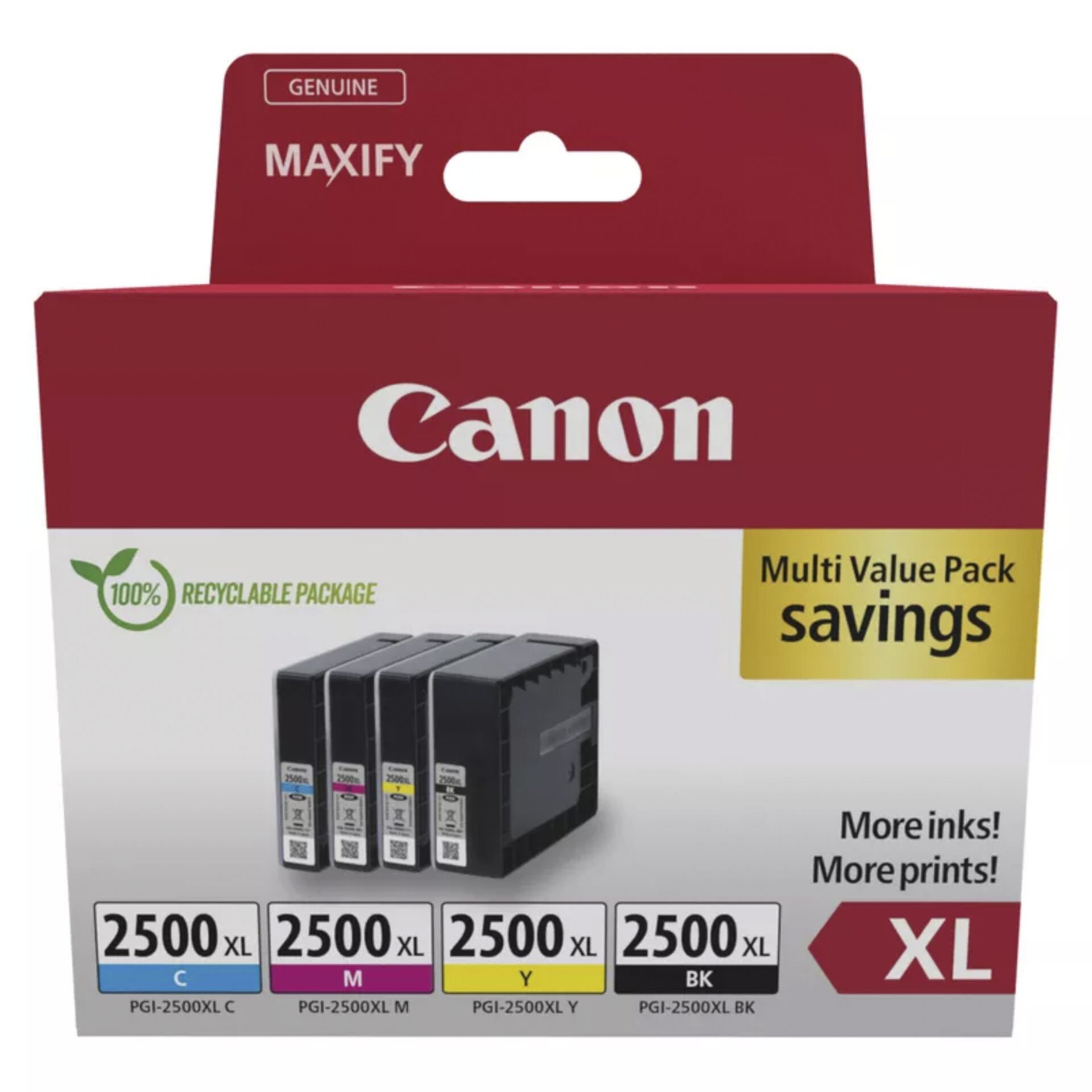 Canon PGI-2500 XL BK/C/M/Y Multipack 829663_00