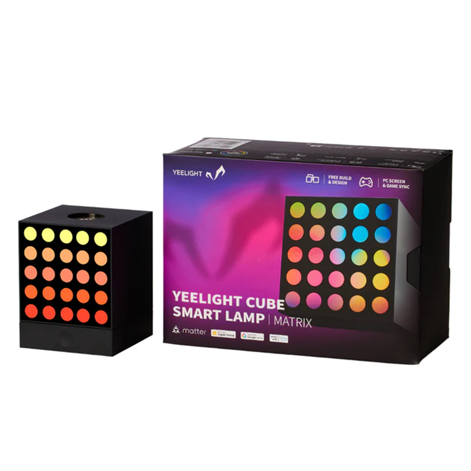 YEELIGHT Cube Smart Lamp - Light Gaming Cube Matrix and Base WLAN matter