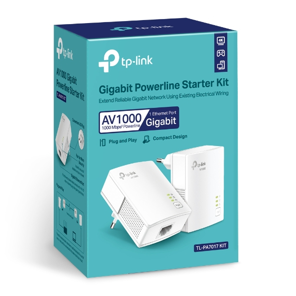 TP-LINK TL-PA7019 KIT 1000 Mbit/s Eingebauter Ethernet-Anschluss Weiß