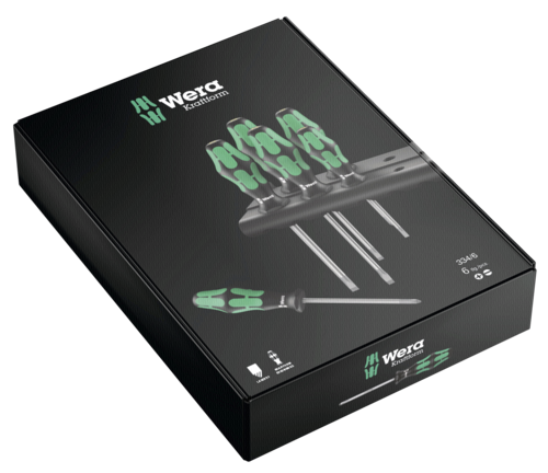 WERA 334/6 Kraftform Plus Lasertip Schraubendrehersatz