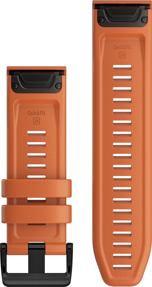 Garmin Ersatzarmband QuickFit 26mm Silikon Orange/Schiefergrau