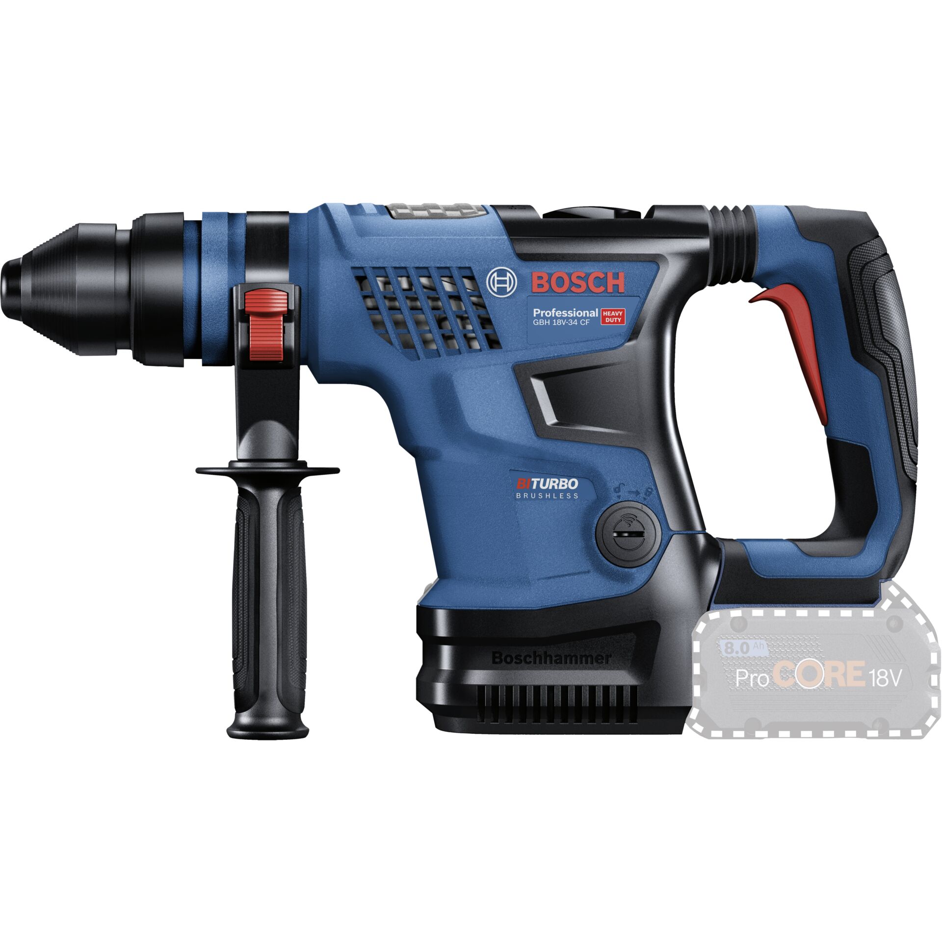 Bosch GBH 18V-34 CF Kit Koffer Akku-Bohrhammer