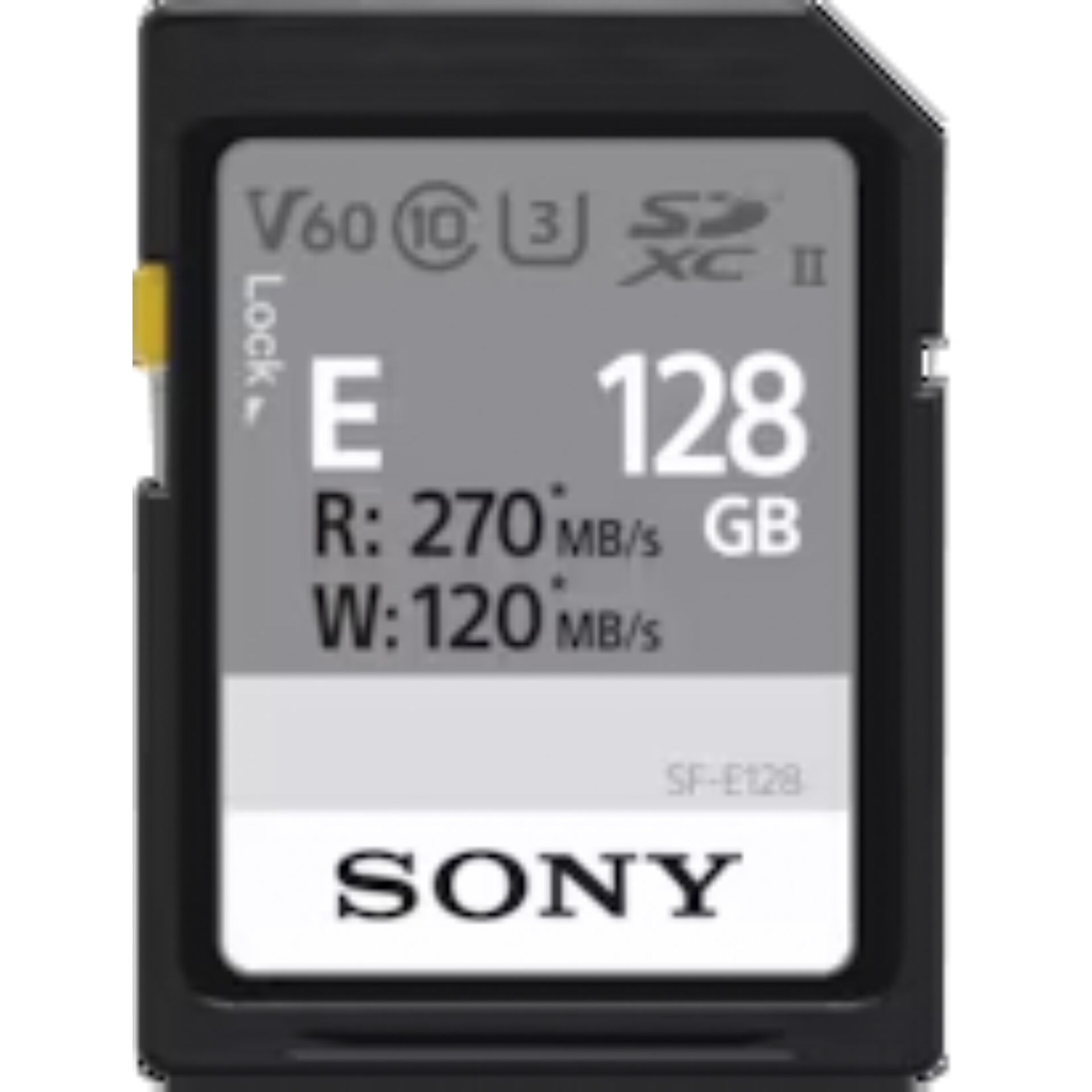 Sony SDXC E series         128GB UHS-II Class 10 U3 V60 814480_00
