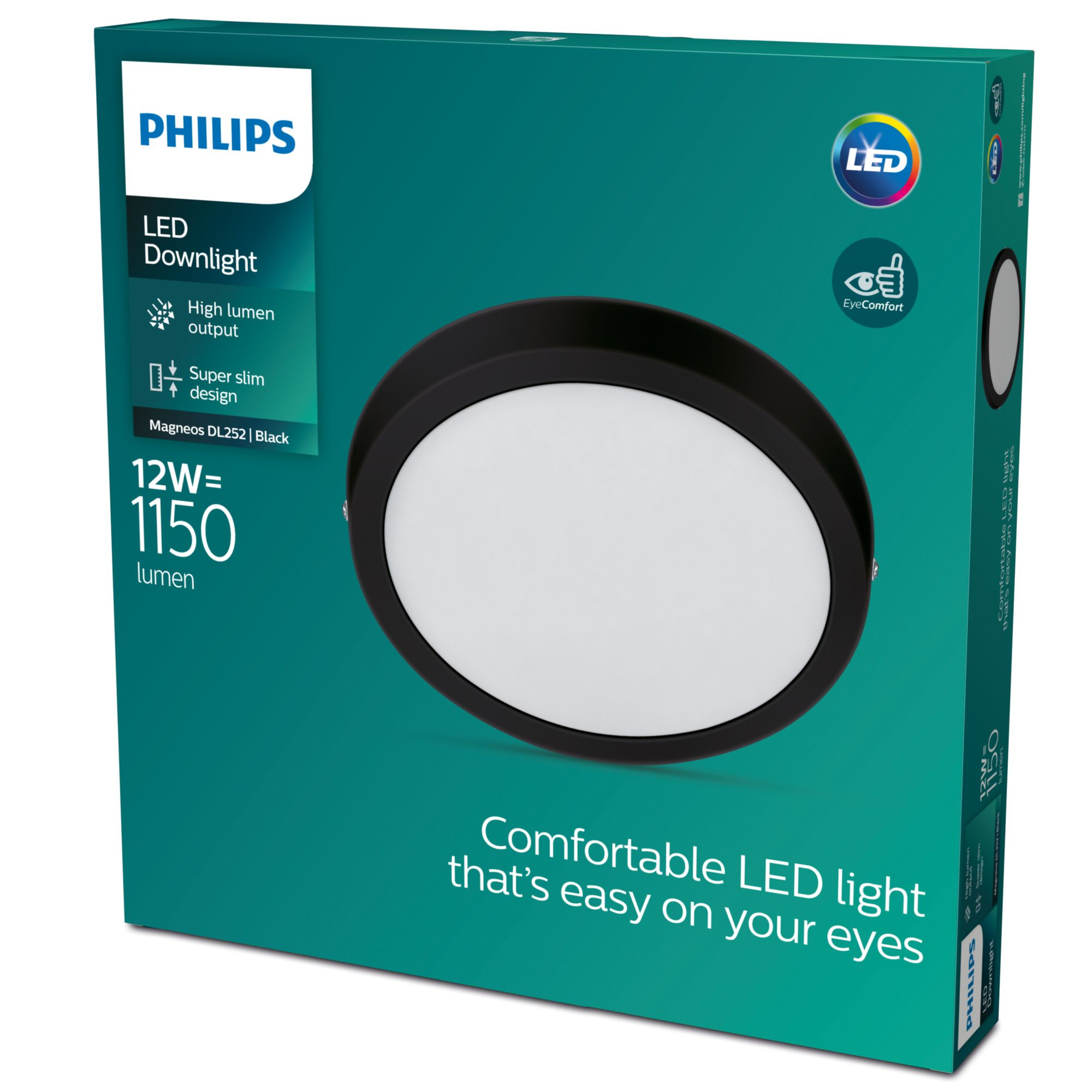 Philips LED Einbauspot Slim Surface DL252 12W 2700K rund schw. 91224920_1808212269