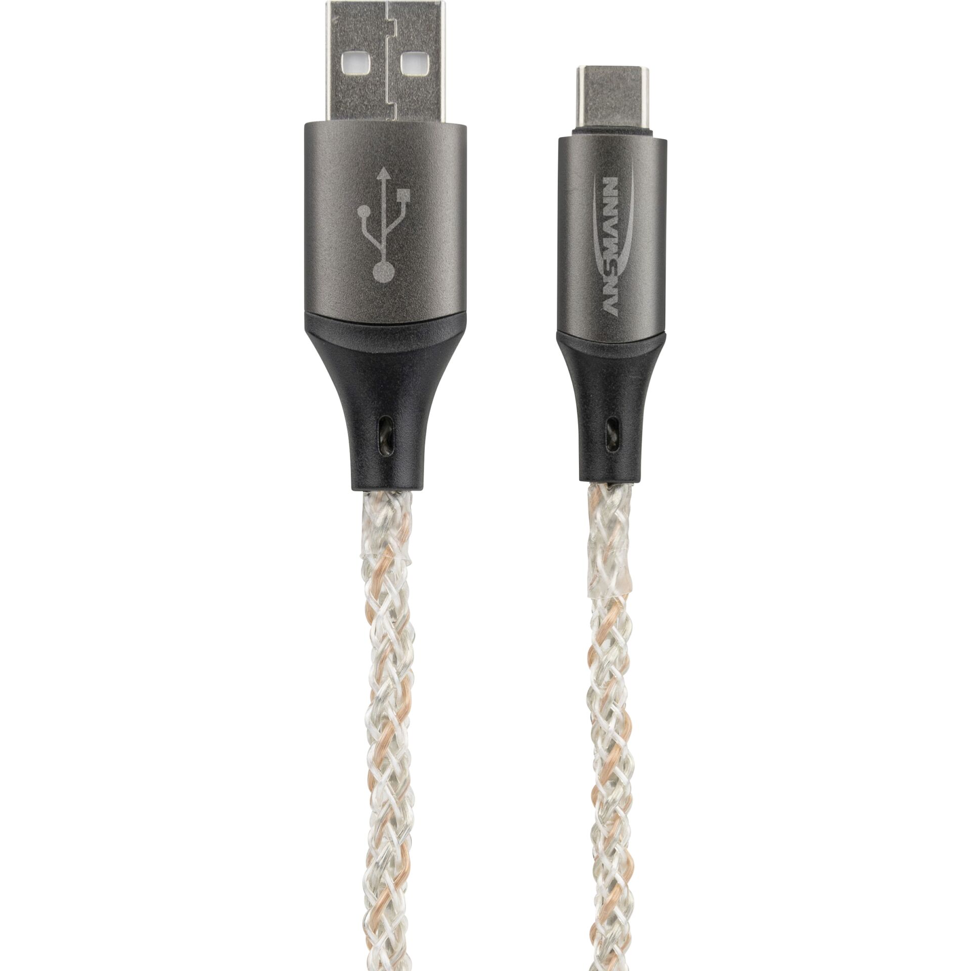 Ansmann USB-A / USB-C Kabel mit LED Beleuchtung 100cm  1700-0158