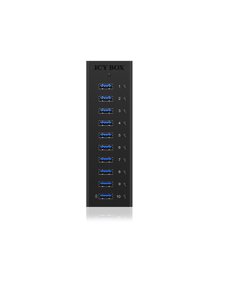 Raidsonic ICY BOX IB-AC6110 10-Port USB 3.0 Hub – Ansicht 5
