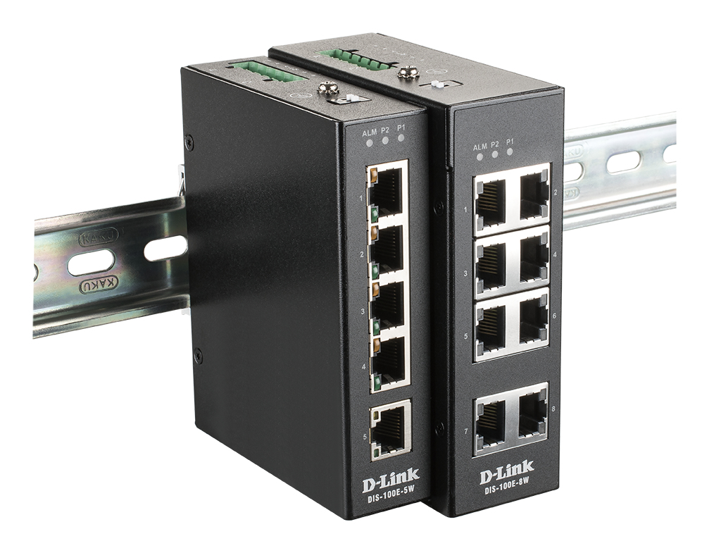 D-Link DIS-100E-8W Netzwerk-Switch Unmanaged L2 Fast Ethernet (10/100) Schwarz