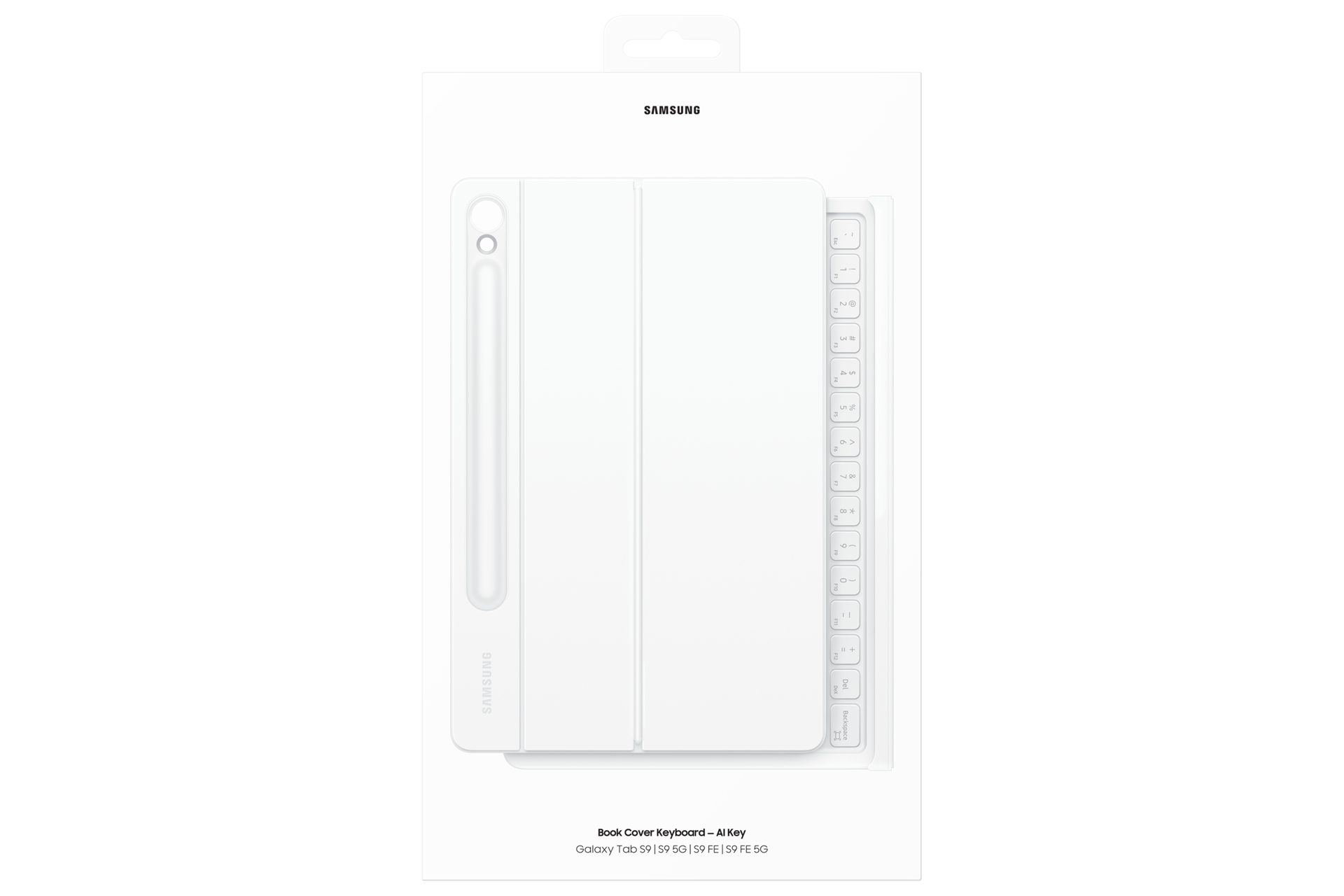Samsung Book Cover Keyboard für Galaxy Tab S9/9 FE White 420c04a9453a6ea56f0f809e7b2f5691ed1e7db8