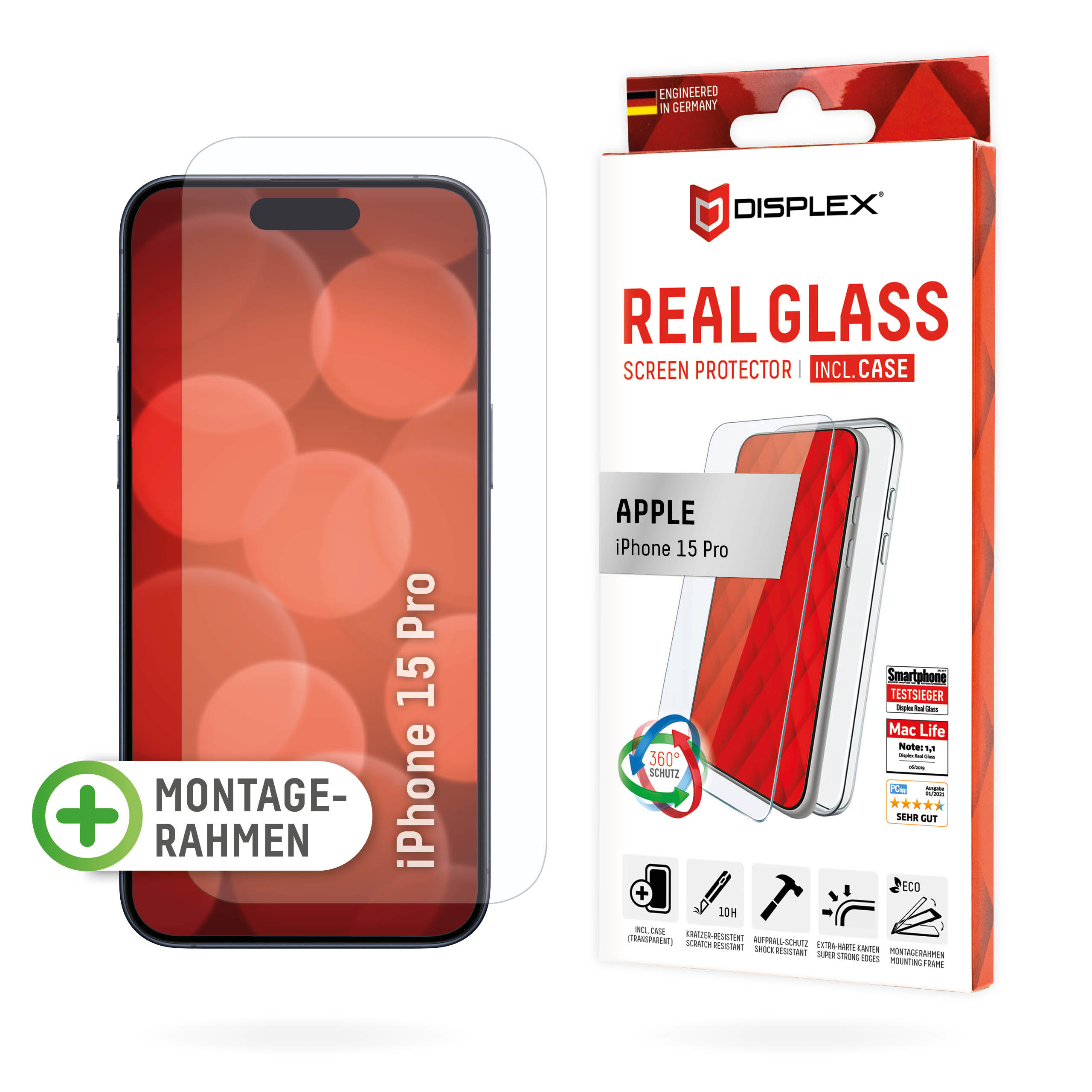 DISPLEX Real Glass + Case iPhone 15 Pro c2f937e37110984b4f688ad68253c876