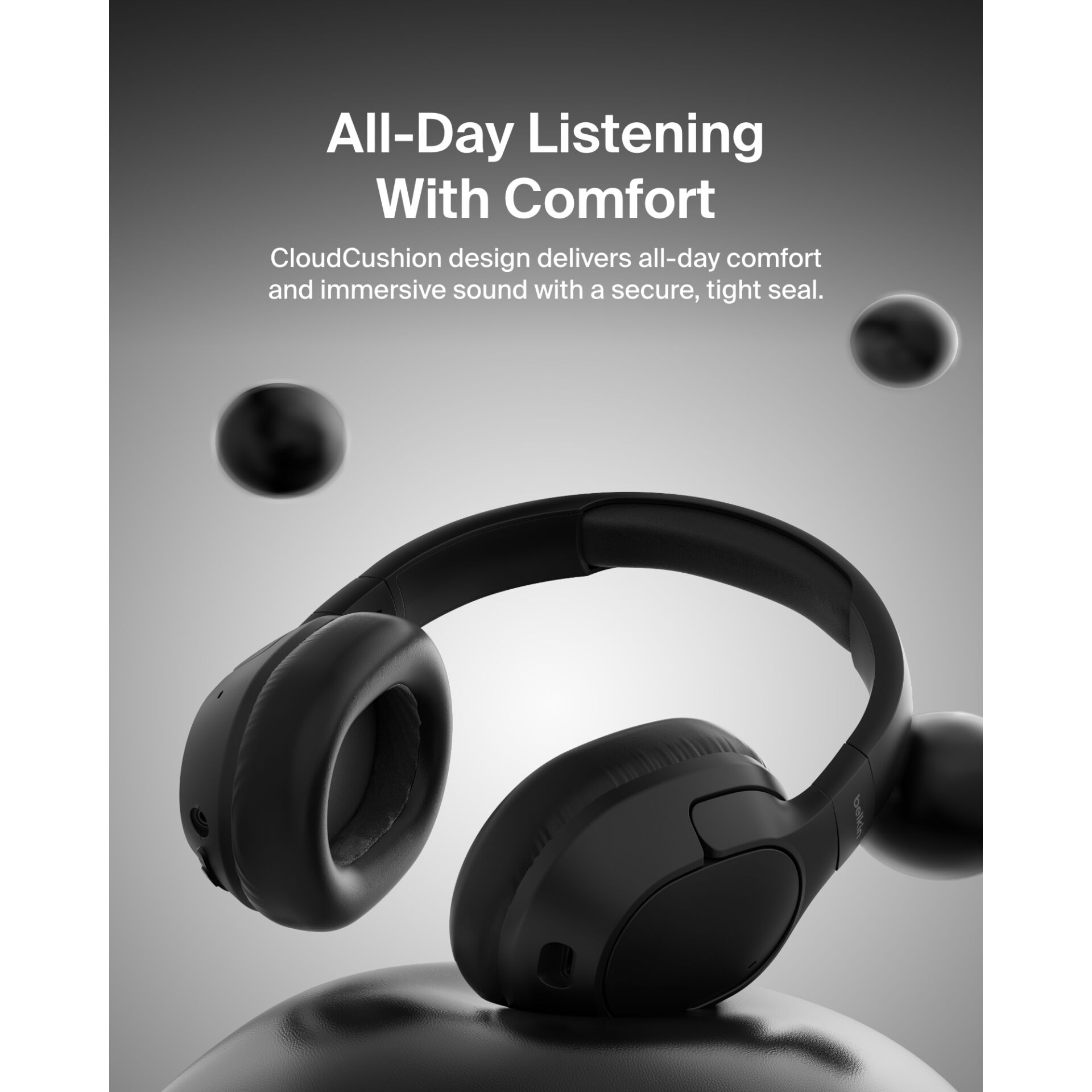 Belkin Soundform Isolate OverEar kabellos, schwarz     AUD008hqBK 139766_19