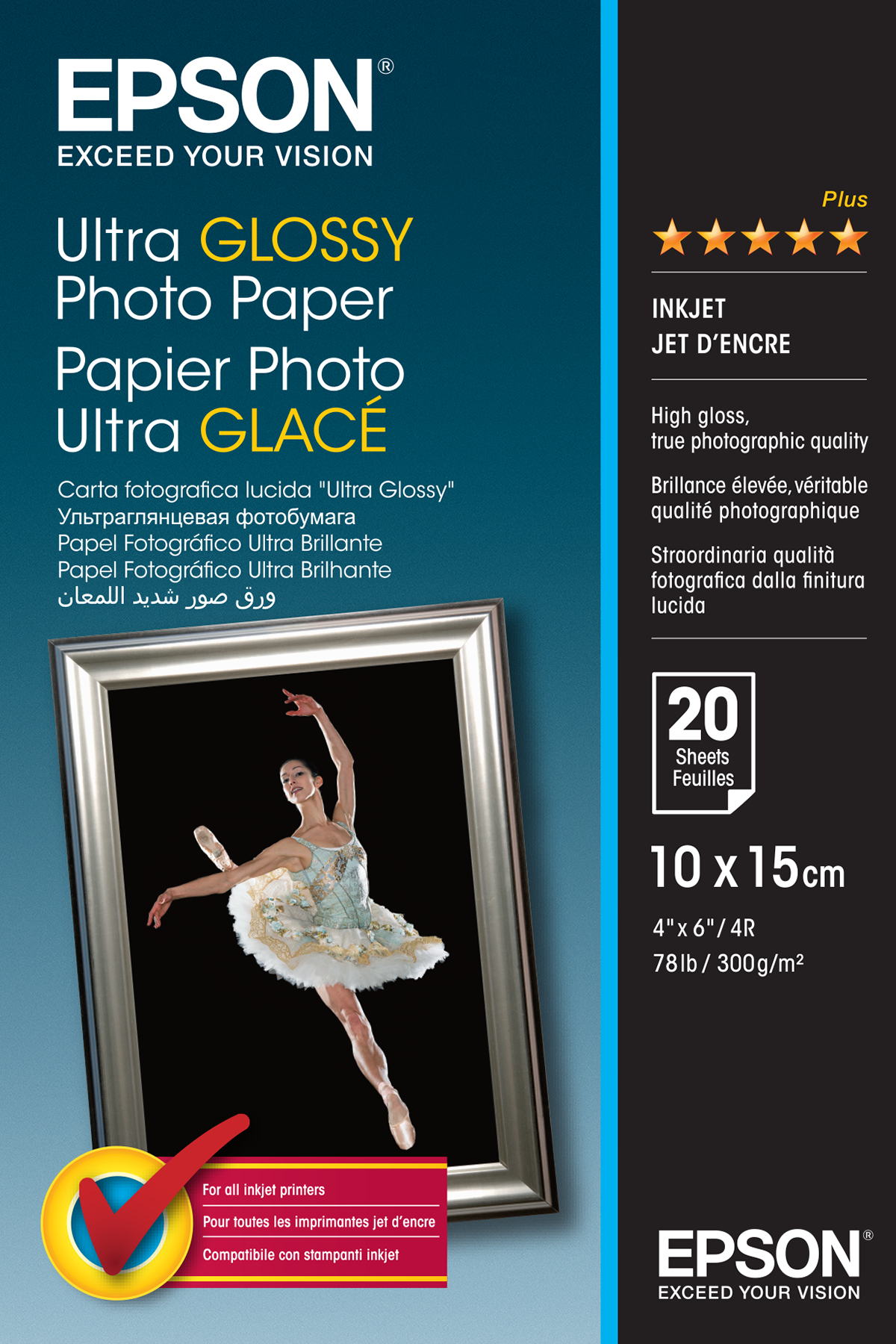Epson Fotopapier ultraglänzend C13S41926 -10x15cm-20 Blatt- 638968_6986388711