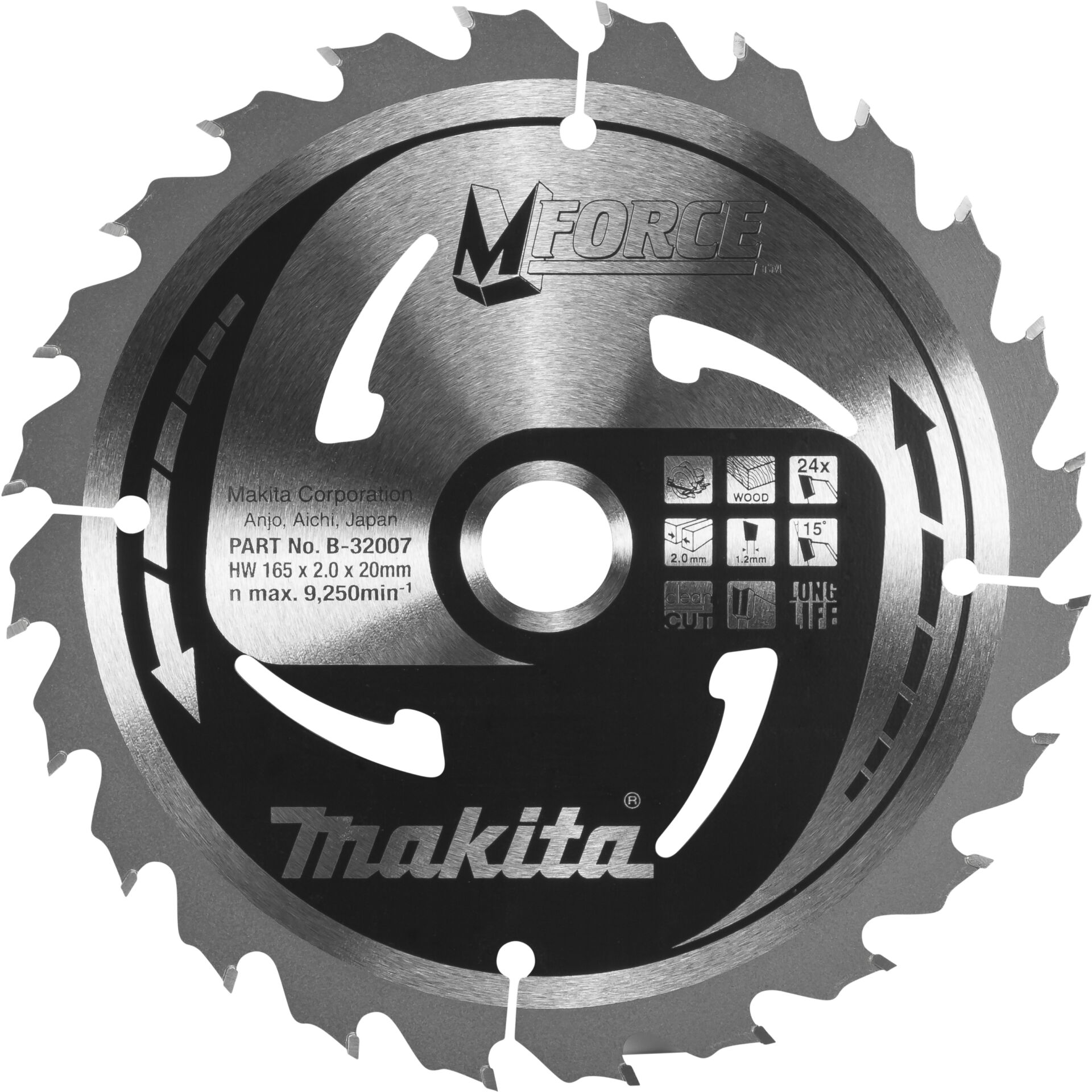 Makita B-32007 M-FORCE Sägeb. 165x20x24Z 807340_00