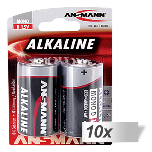 "10x2 Ansmann Alkaline Mono D"