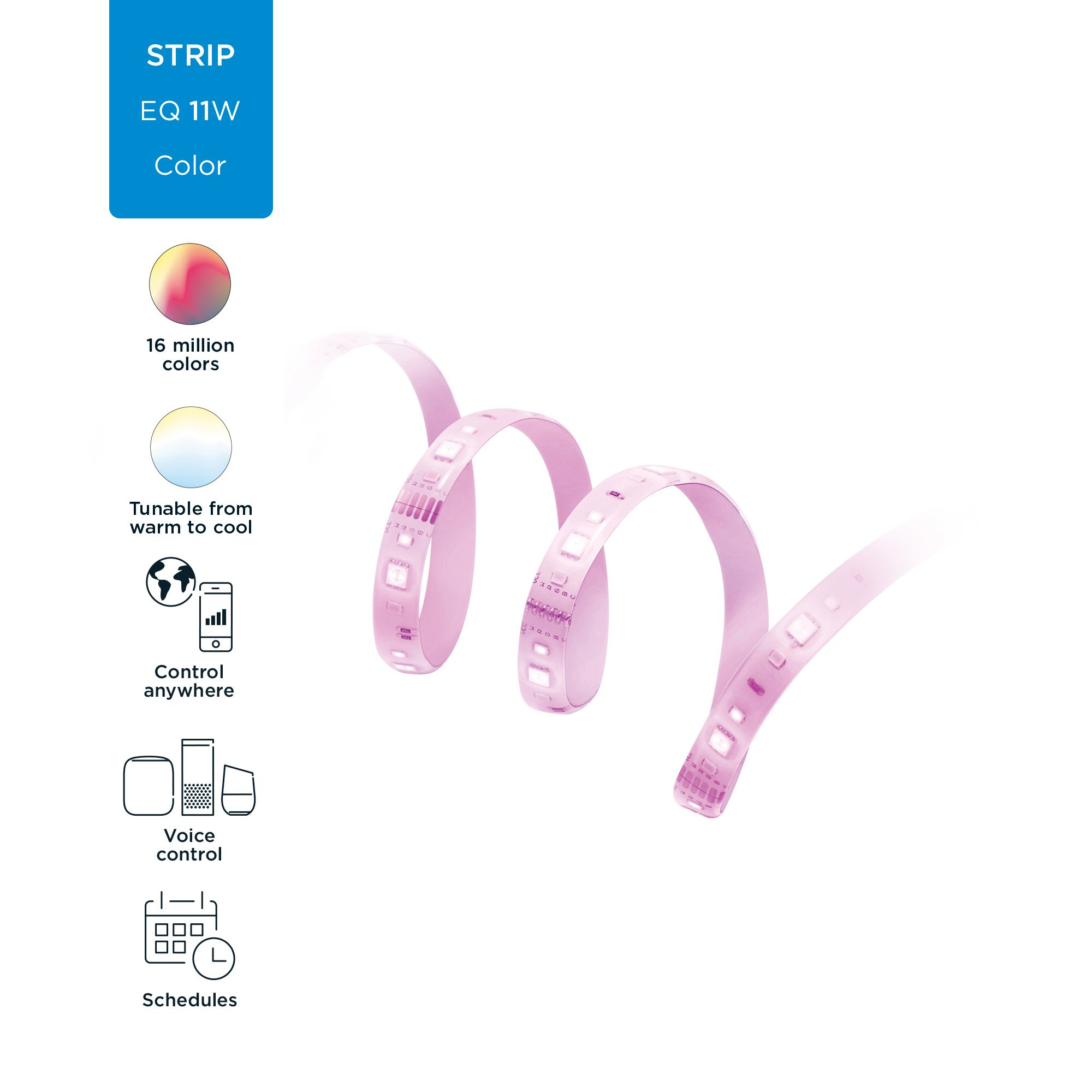 WiZ Wi-Fi LED Strip 1M 880lm extension EU 87224547_3571922667