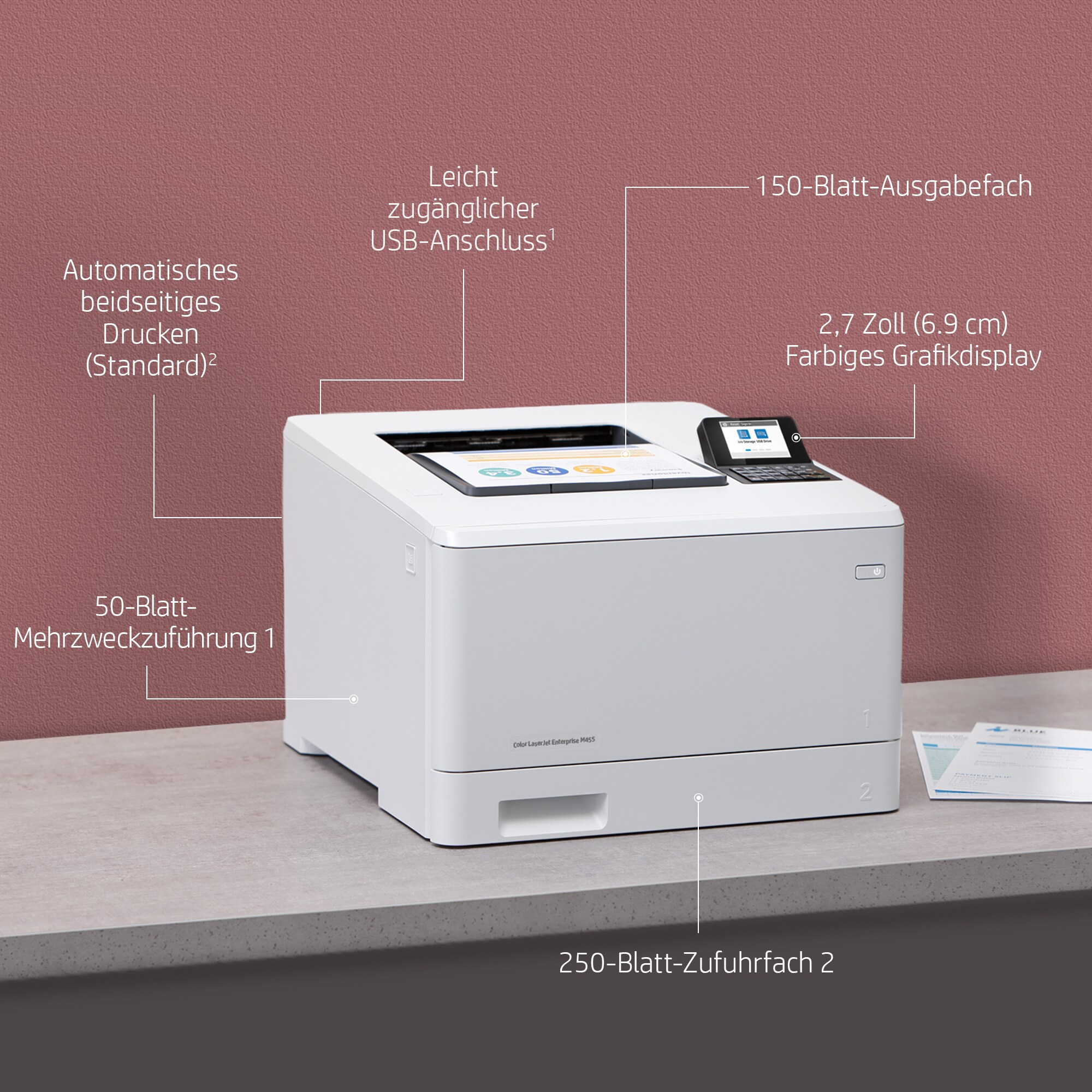 HP Color LaserJet Enterprise M455dn Farblaserdrucker 85021978_2245927521