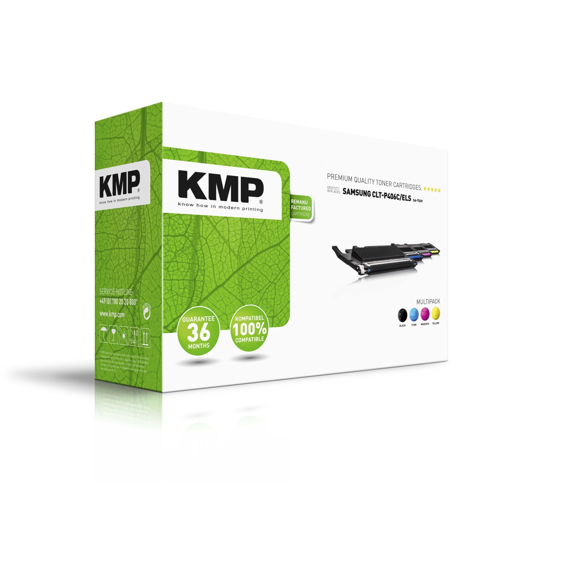 KMP SA-T53V Toner Multipack kompatibel mit Samsung CLT-P406C 808115_01