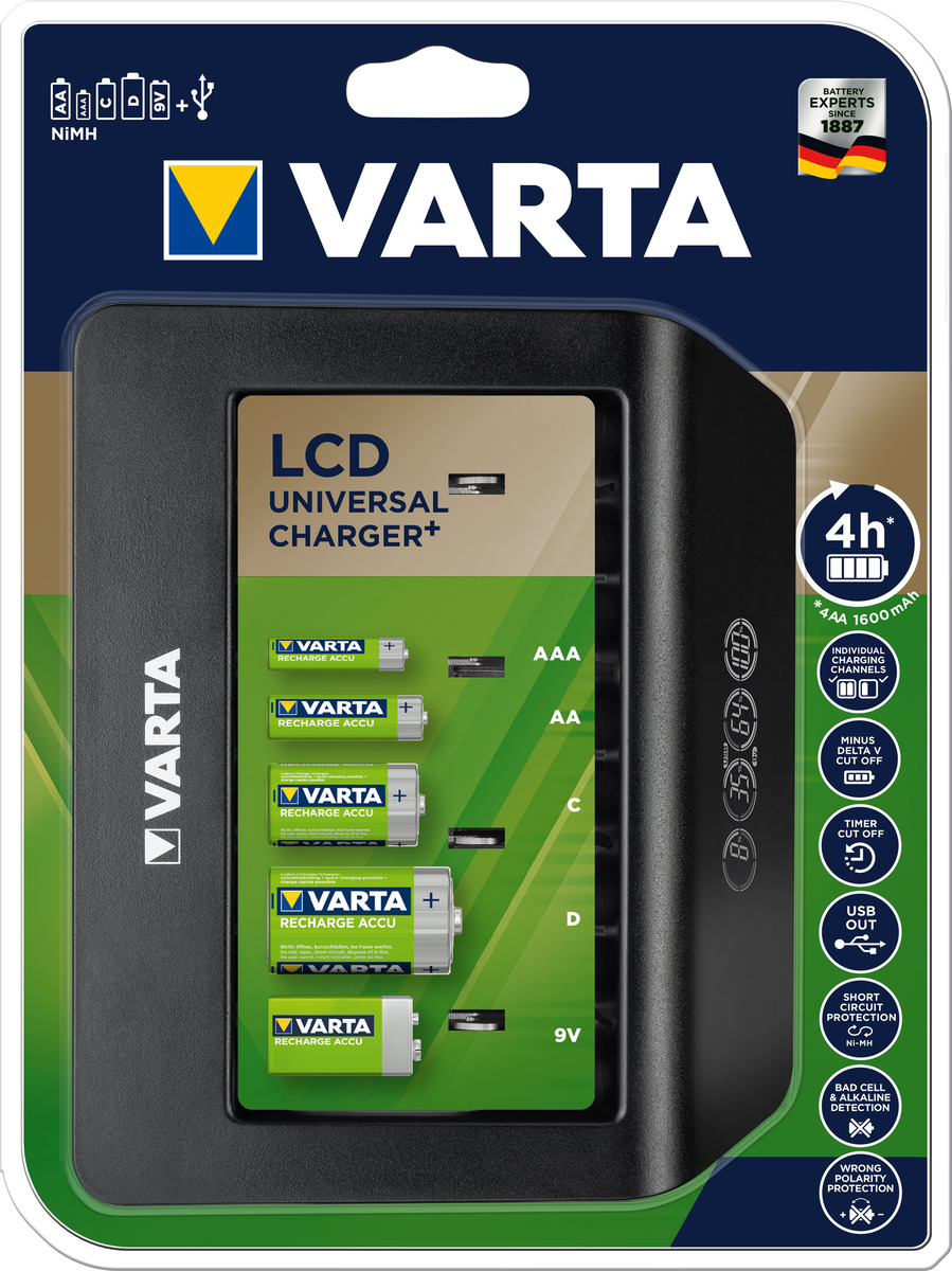VARTA LCD Universal Charger+ 100000005449H