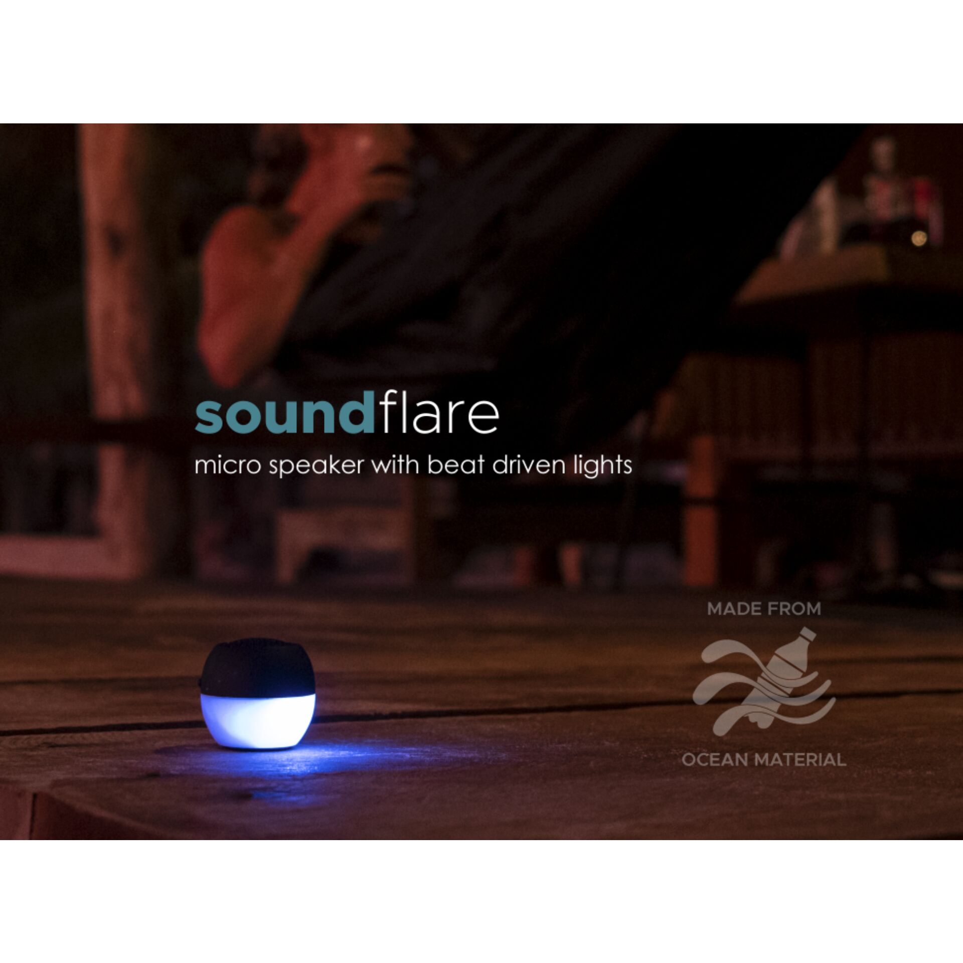 Boompods Tide Round  Speaker Soundflare Black