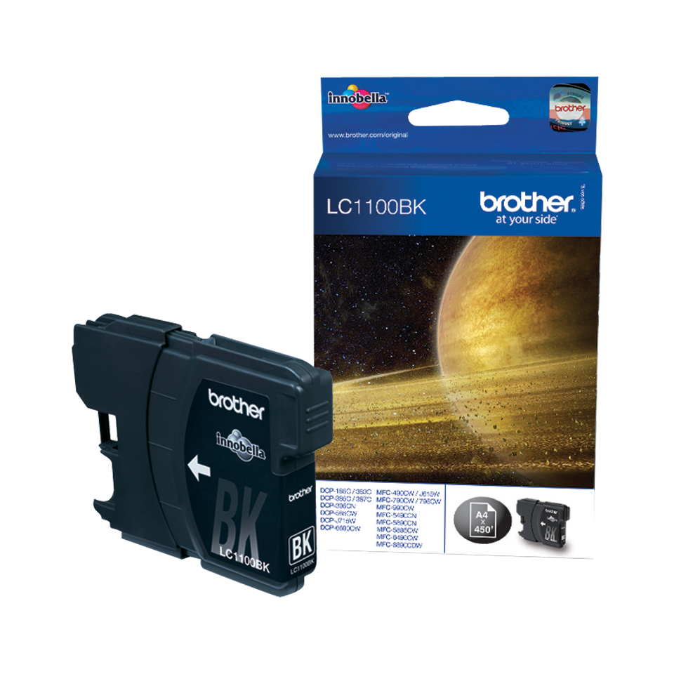 Brother LC-1100BK Black Ink Cartridge Schwarz Tintenpatrone