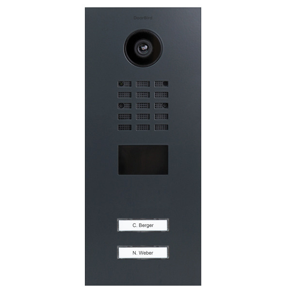 DoorBird D2102V IP Video Türstation V4A Edelstahl, RAL 7016