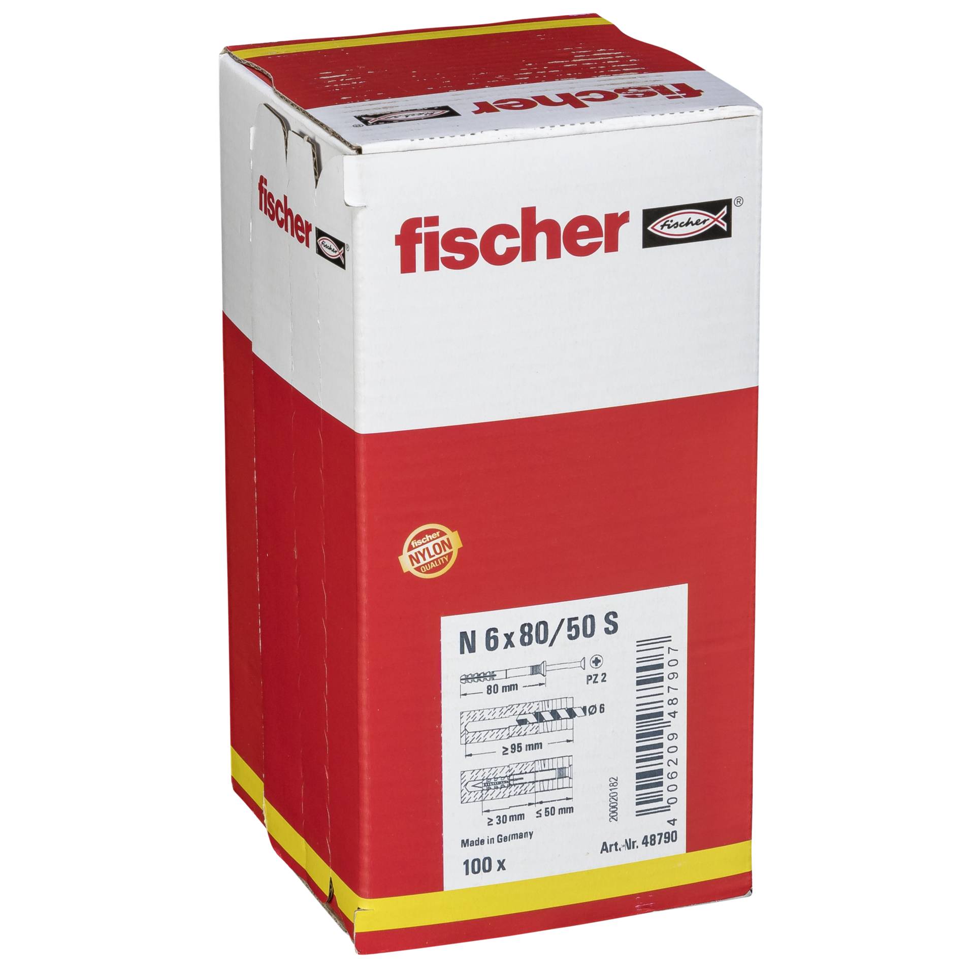 Fischer Nageldübel N 6x80/50 S (100)