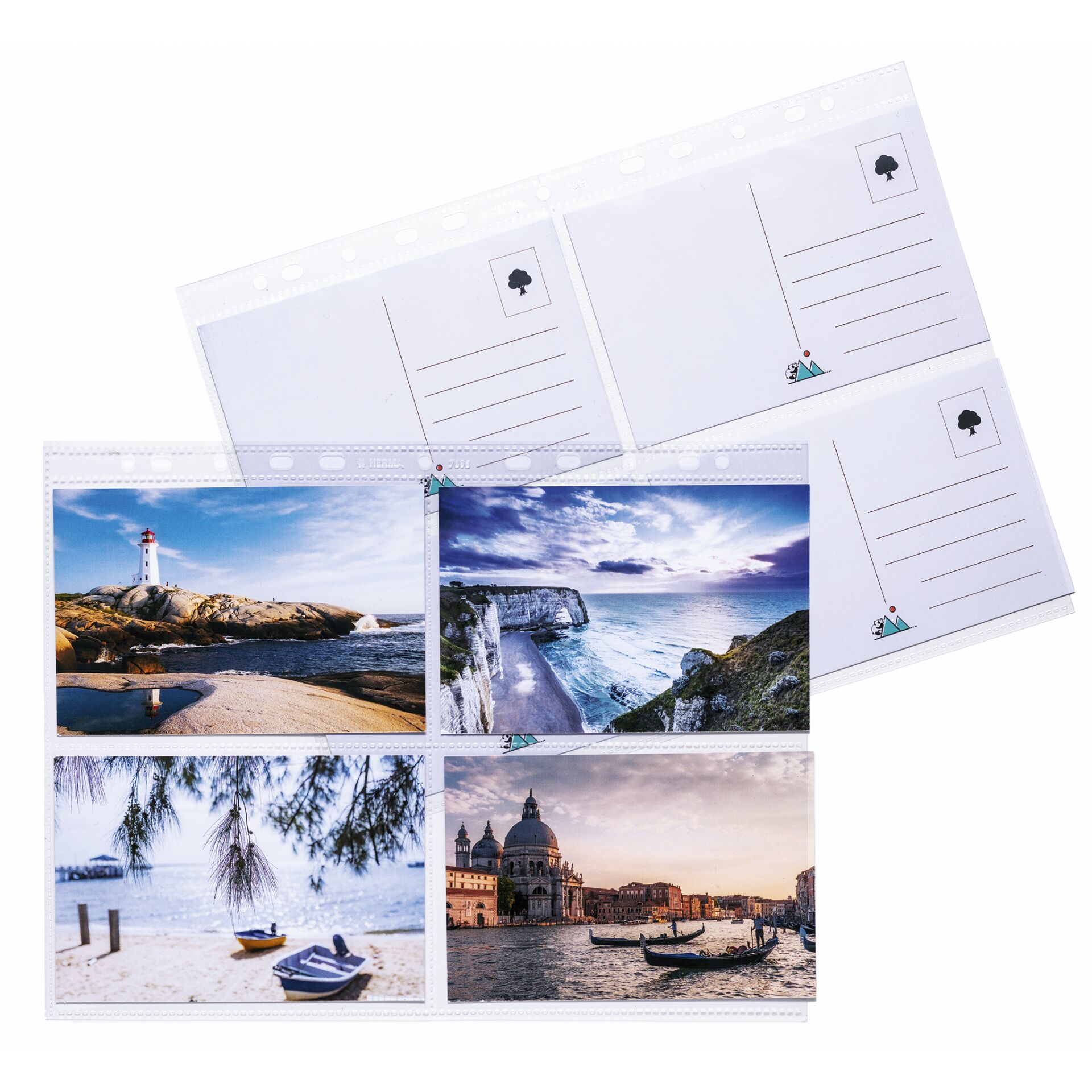 Herma Postkartenhüllen     10x15 10x4 Blatt transparent      7695 356340_04