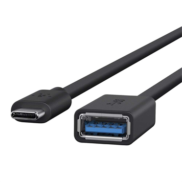 Belkin F2CU036btBLK USB Kabel USB 3.2 Gen 1 (3.1 Gen 1) USB C USB A Schwarz