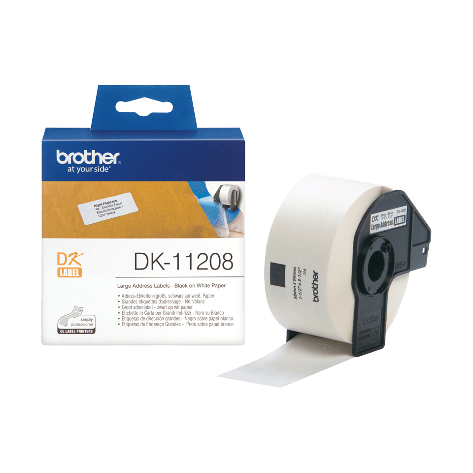 Adressetiketten DK-11208 (400 St.) weiß 38 x 90 mm – Ansicht 1