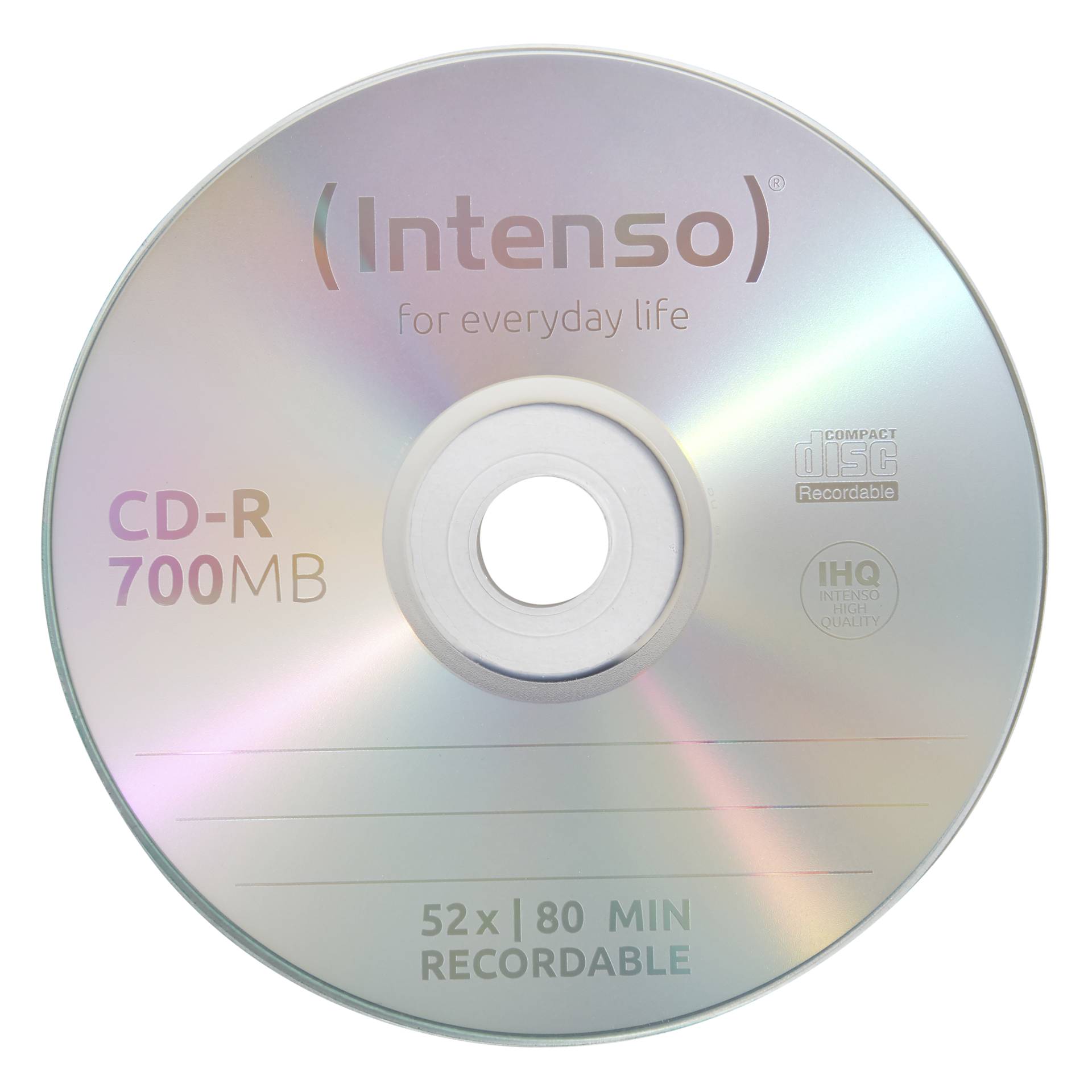 1x100 Intenso CD-R 80 / 700MB 52x Speed, Cakebox 410739_01