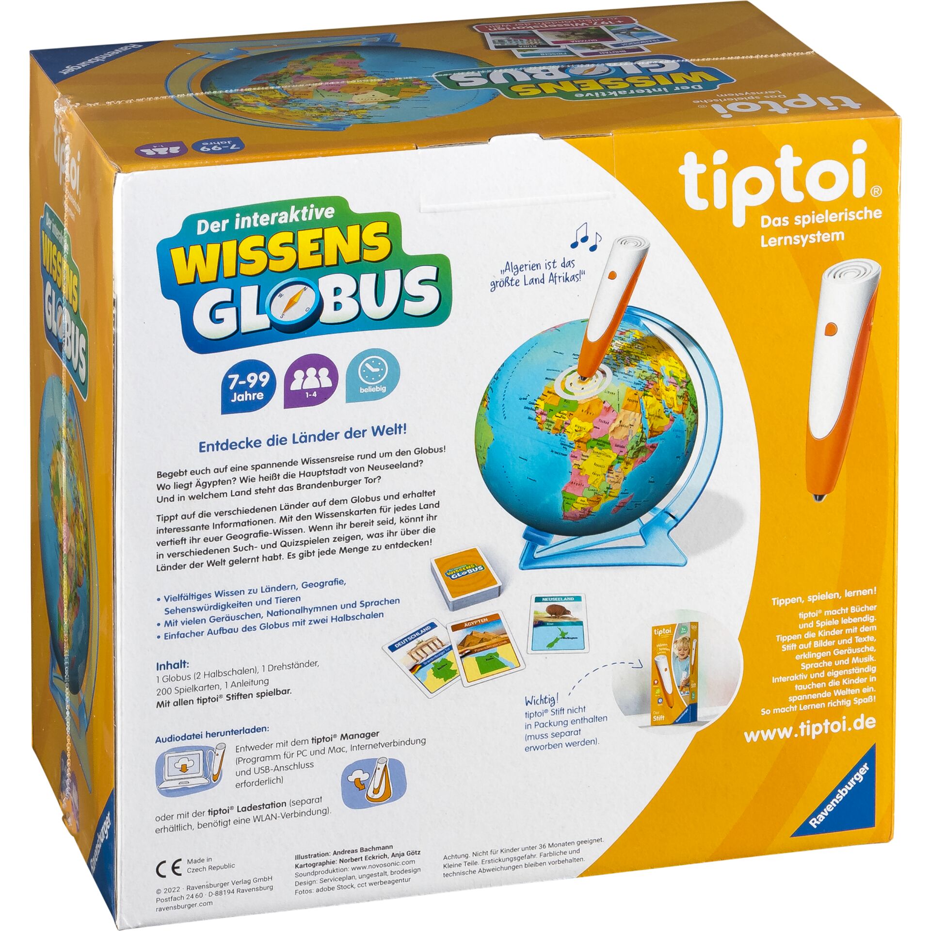 Ravensburger tiptoi - Spiel - Der interaktive Wissens-Globus - Lern-Globus für Kinder, lehrreicher Globus online bestellen | MÜLLER Ravensburger tiptoi - Spiel - Der interaktive Wissens-Globus - Lern-Globus für Kinder, lehrreicher Globus online bestellen | MÜLLER