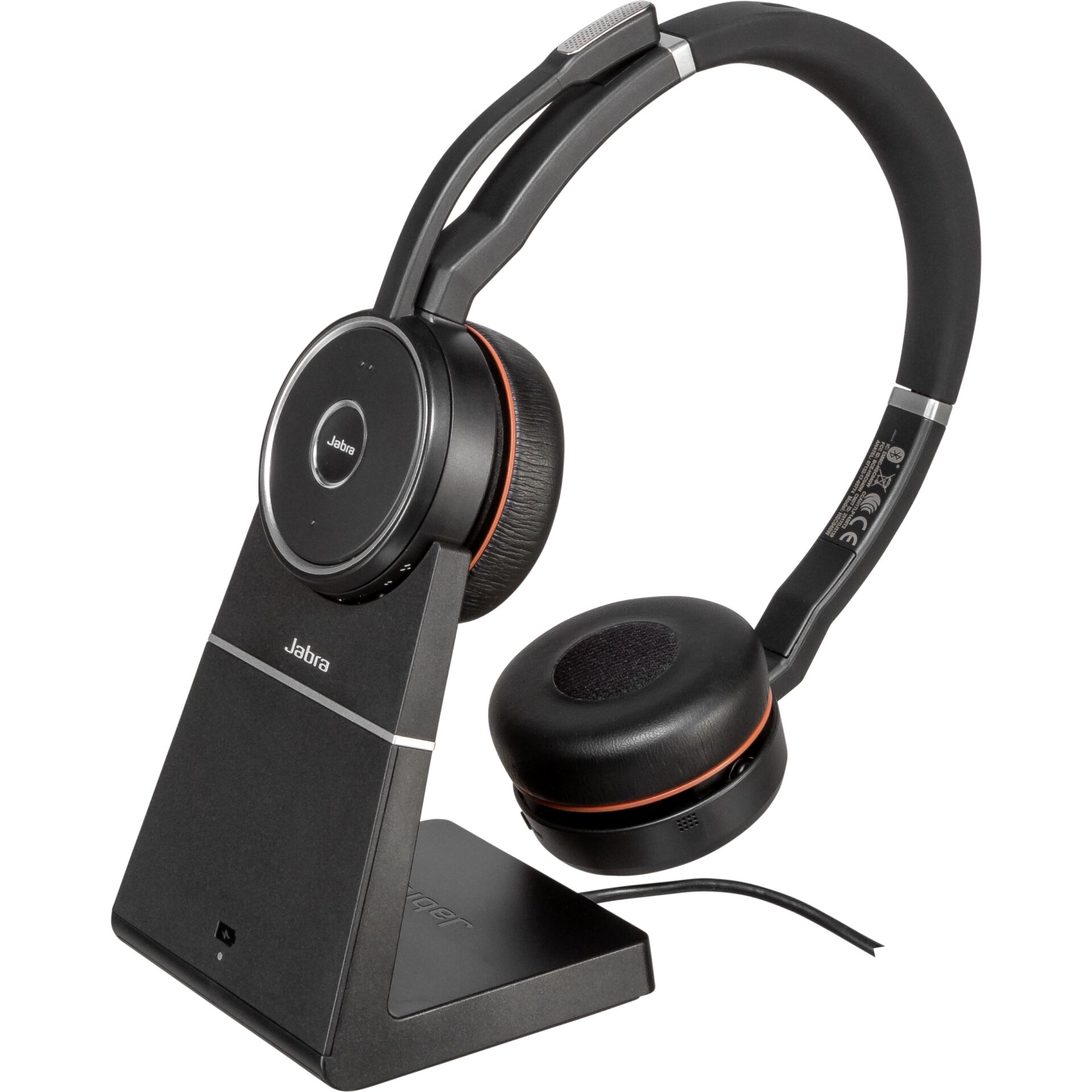 Jabra Evolve 75 Wireless On-Ear Headset m. Ladestation