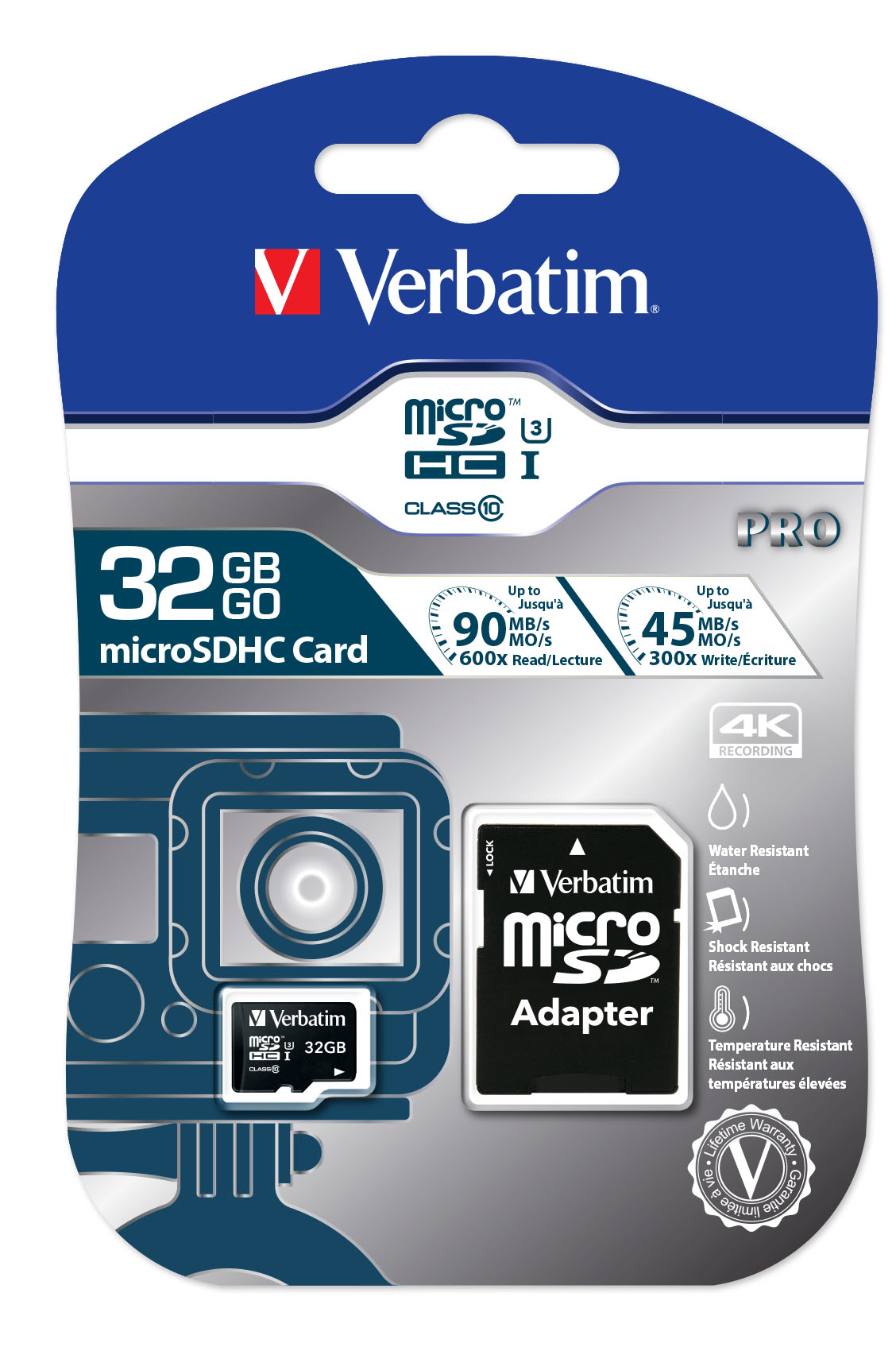 Verbatim Pro Speicherkarte 32 GB MicroSDHC Klasse 10 UHS