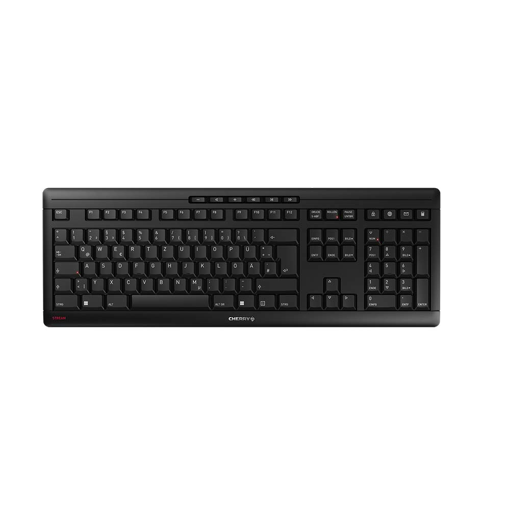 CHERRY STREAM KEYBOARD WIRELESS, WIN, QWERTZ Tastatur, Schwarz 93444844_7198875335