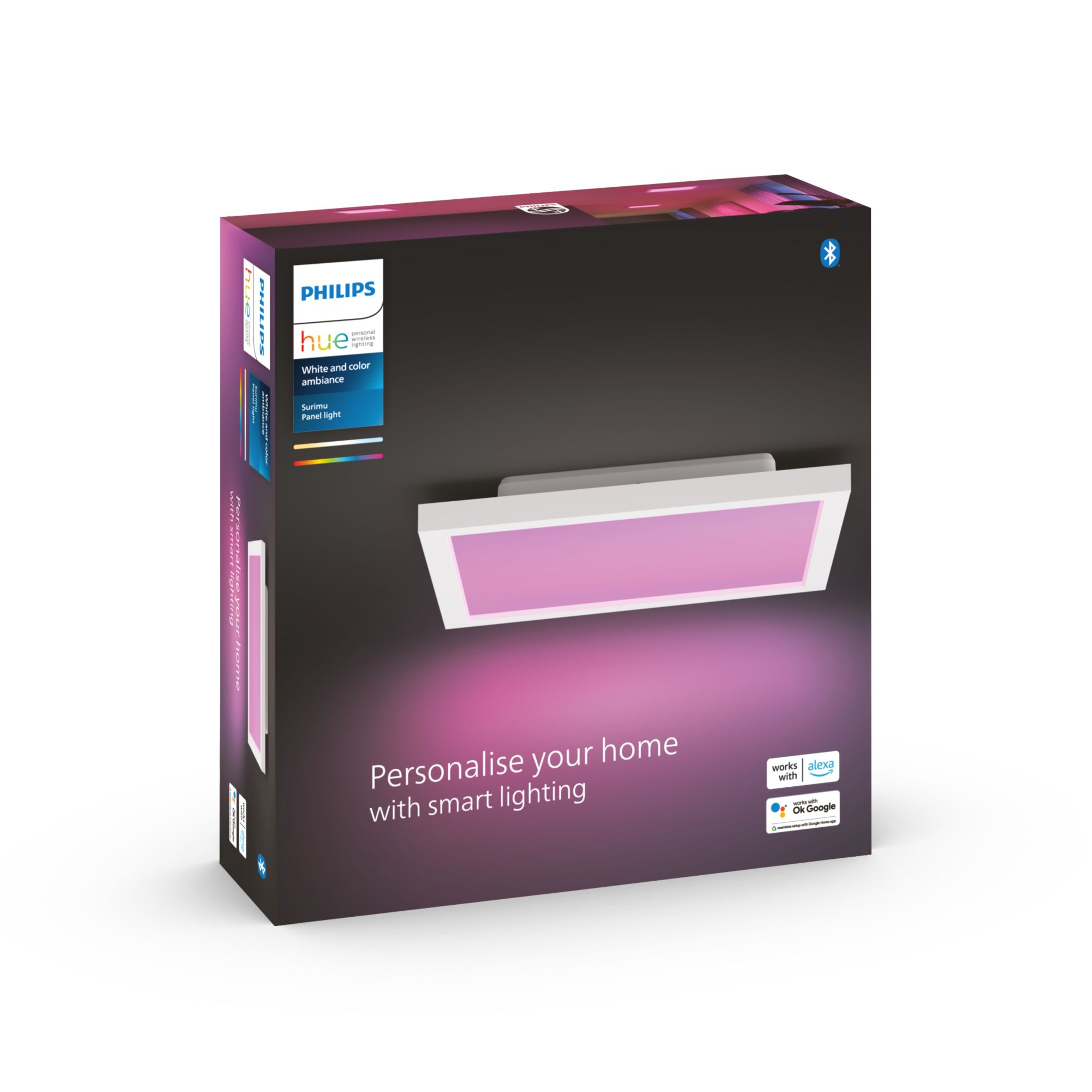 Philips Hue White & Col. Amb. Surimu Panel 30x30cm Weiß e3fa029eb816b10582eda7c686f6383e